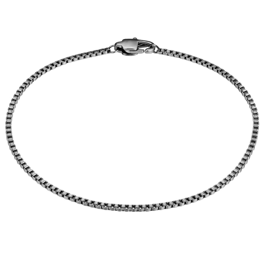 True Rebels Armband aus Edelstahl in Gunmetal 19 cm Herren