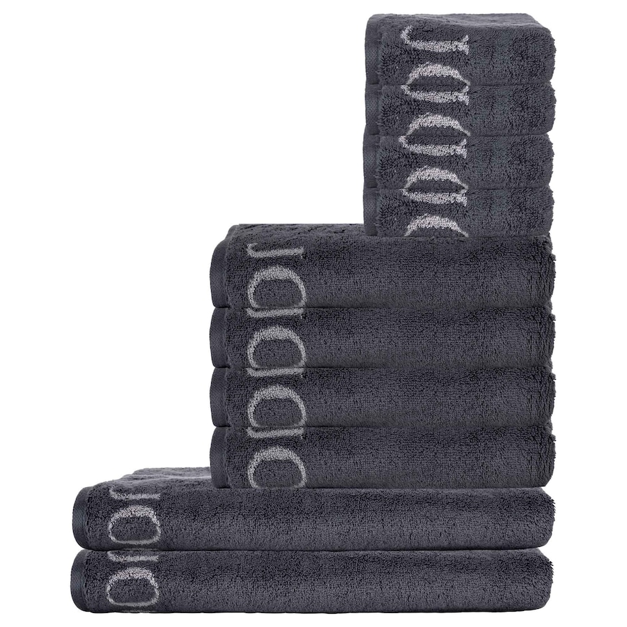 JOOP! Handtuch 10er Pack 'Classic' Anthrazit