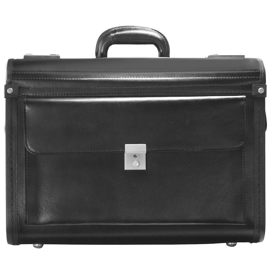 Dermata Pilotenkoffer 46 cm schwarz Schwarz Herren