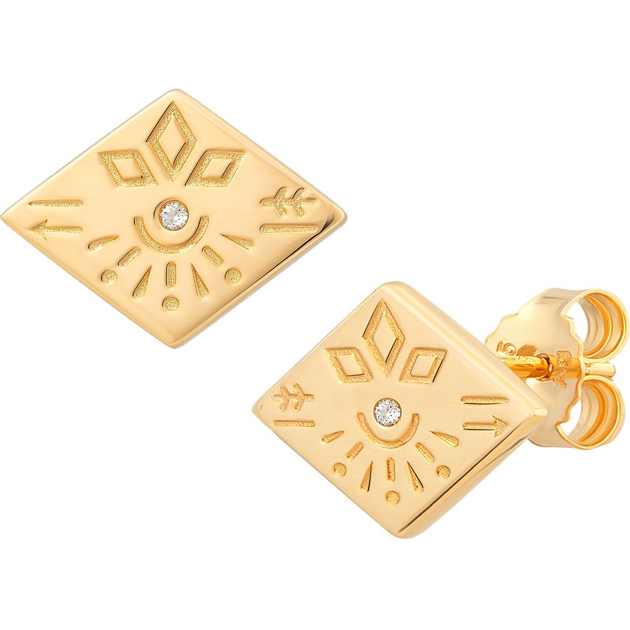 caï Ohrstecker 925er Silber One Size Damen