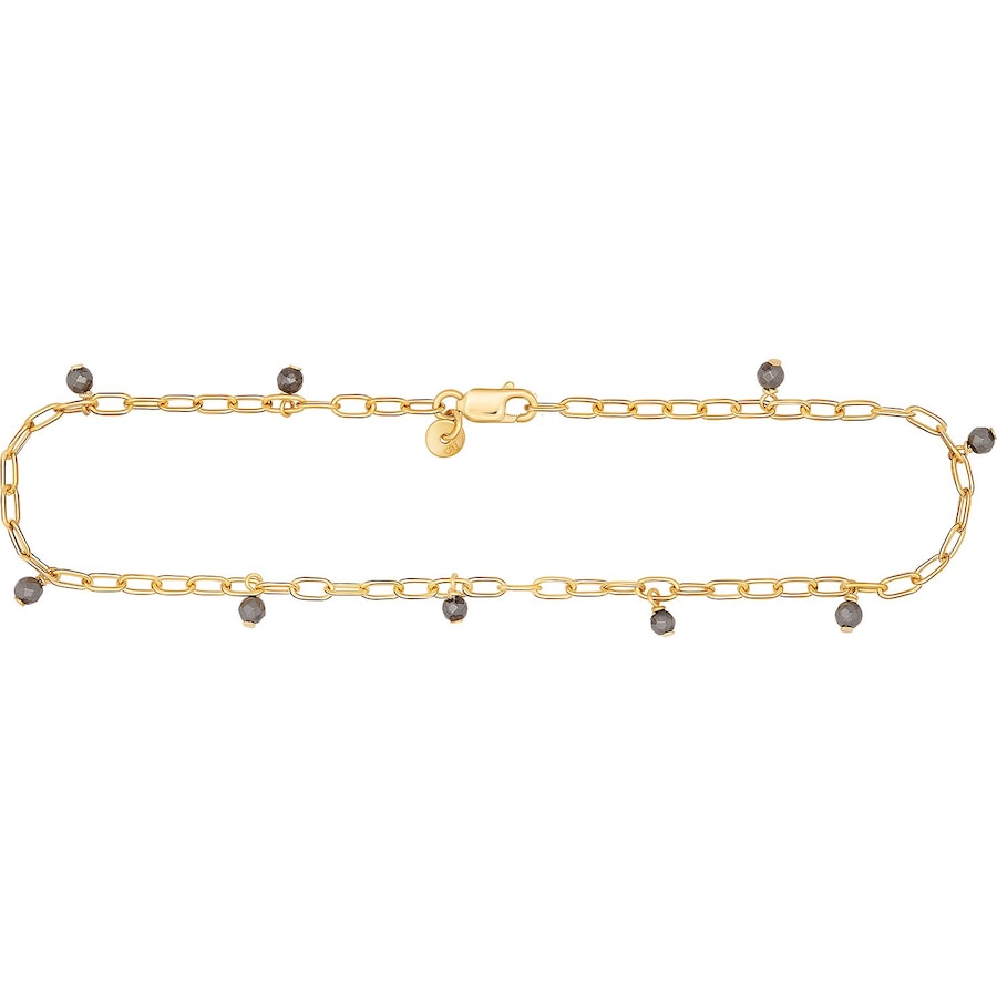 caï Fußkette 925er Silber grau Damen