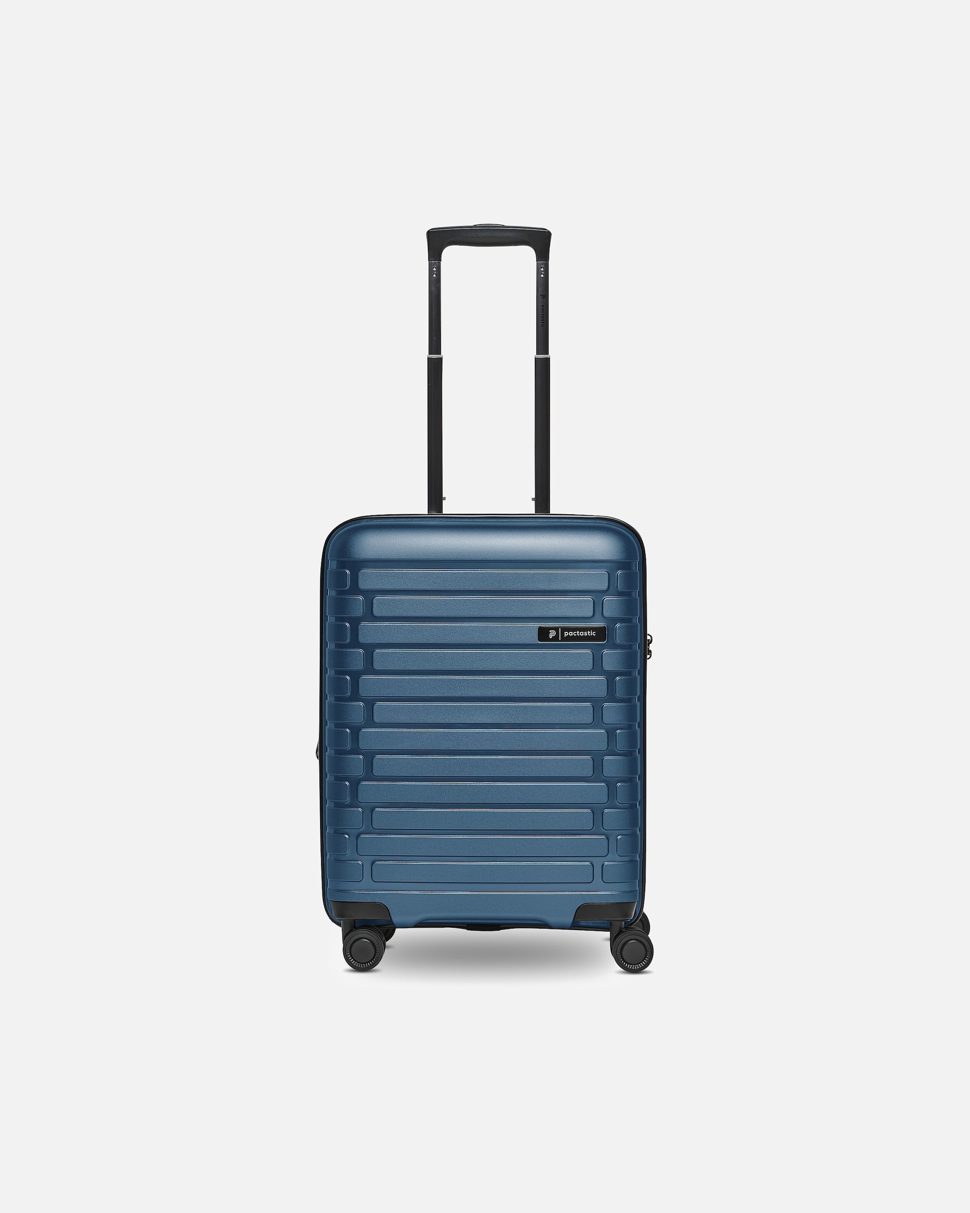 Handgepäckkoffer für Männlich Pactastic Collection 04 THE CABIN + 4 Rollen Kabinentrolley S 55 cm mit Dehnfalte navy blue-metallic