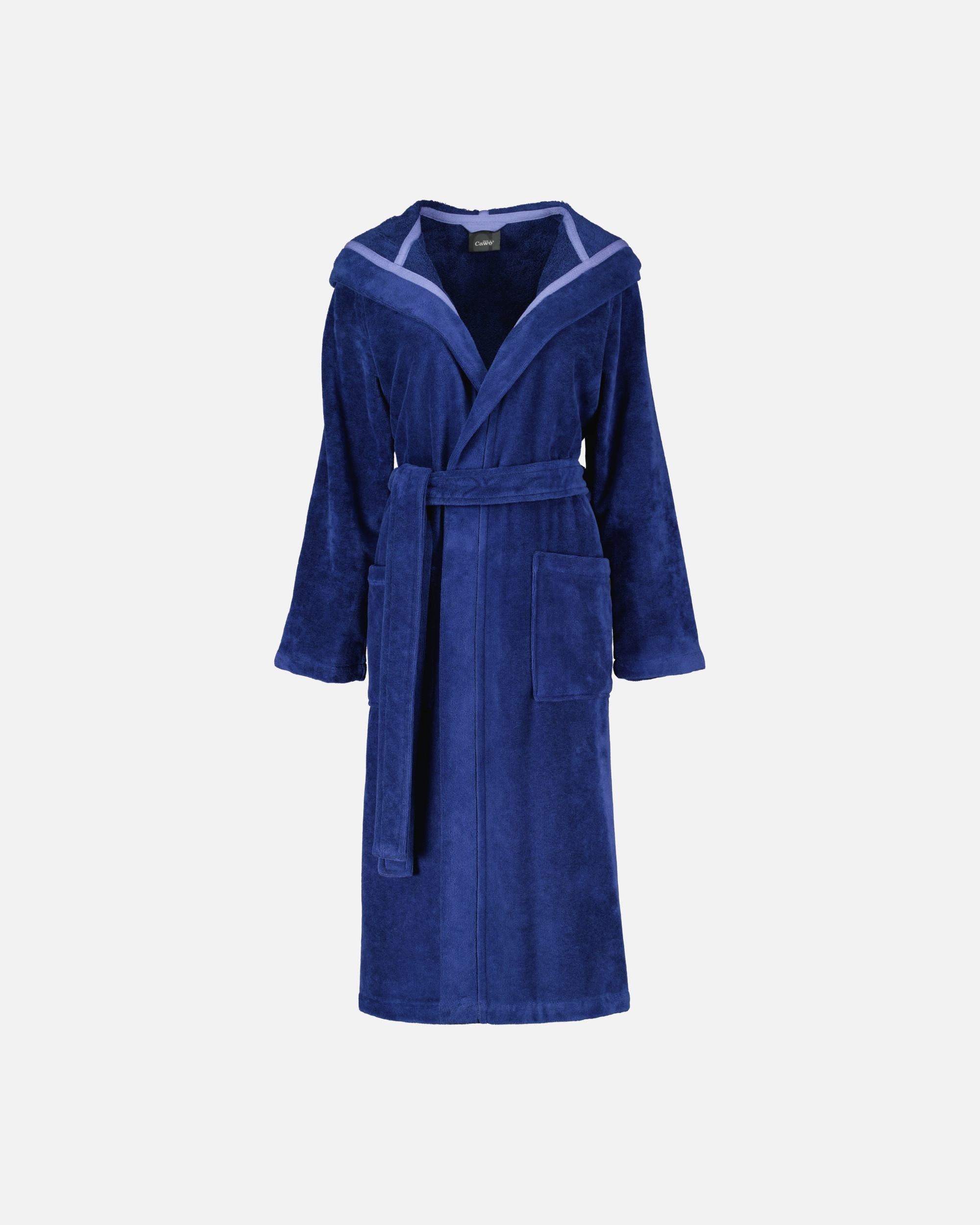 Bademantel für Weiblich Cawö Cawö Bademäntel Damen Kapuze Cawö Home 825 blau - 11 XS