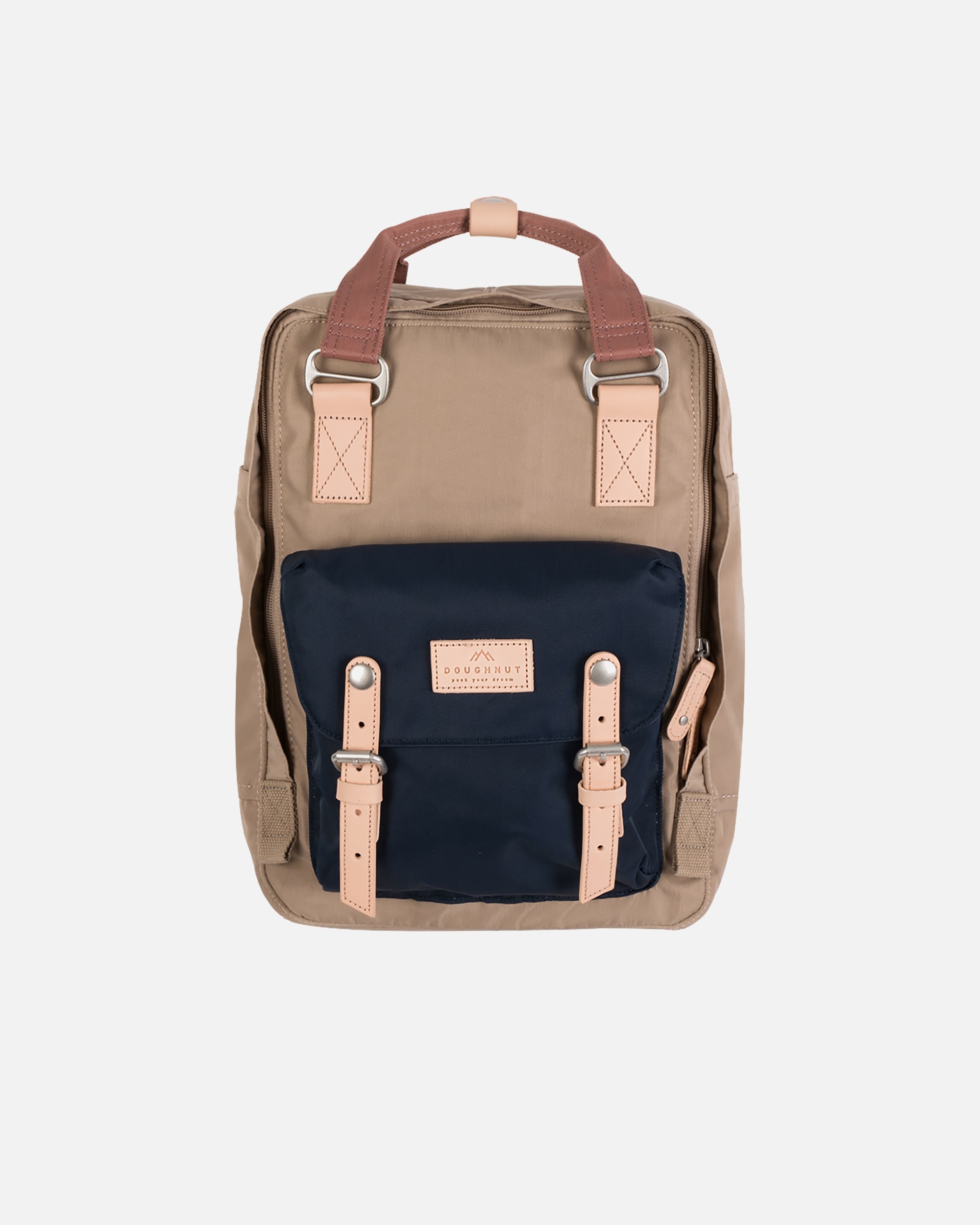 Rucksack für Weiblich Doughnut Rucksack Macaroon Bicolor Volumen 16 Liter Almond Nautical