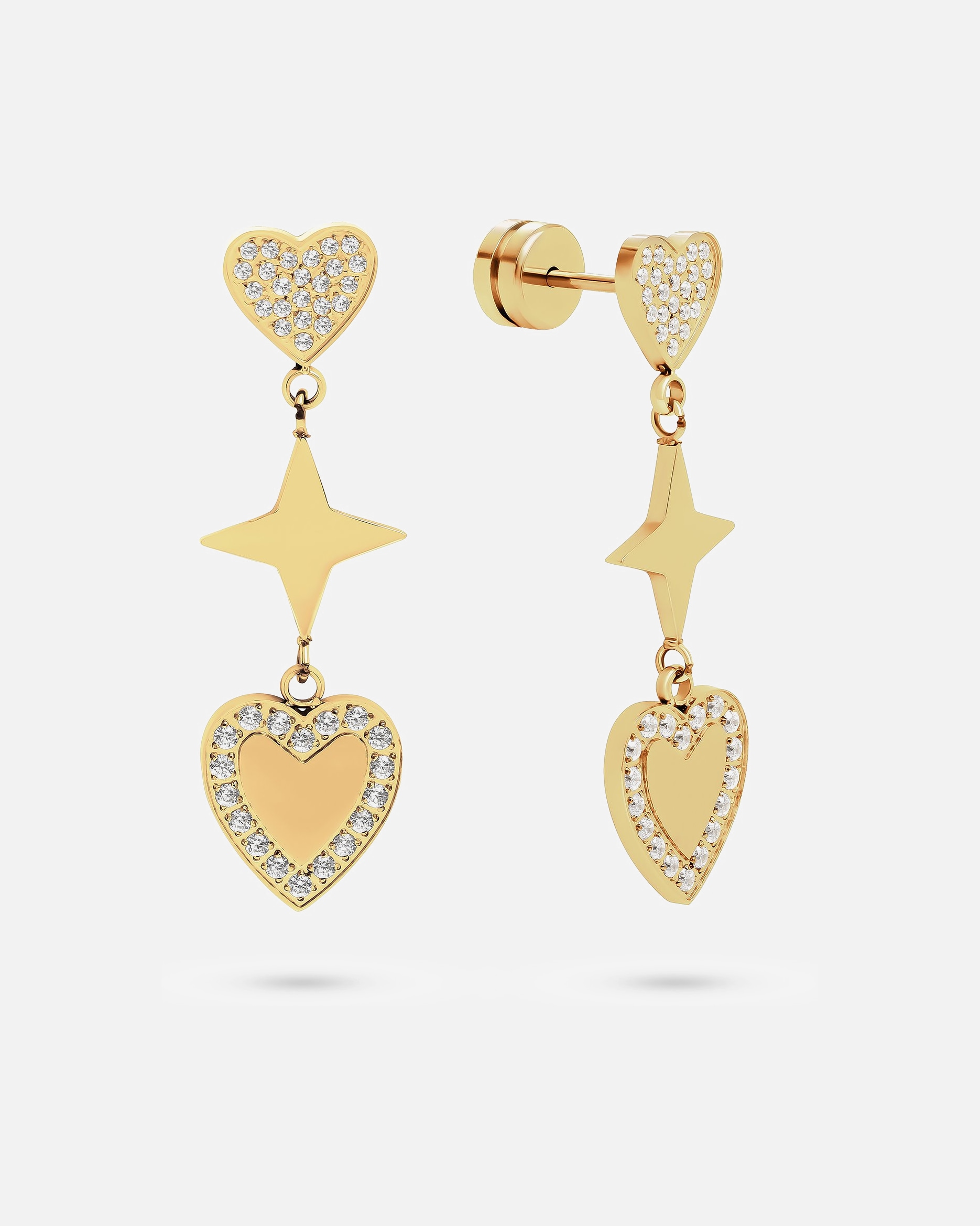 Ohrringe für Weiblich Guido Maria Kretschmer Ohrhänger Edelstahl gelbgold