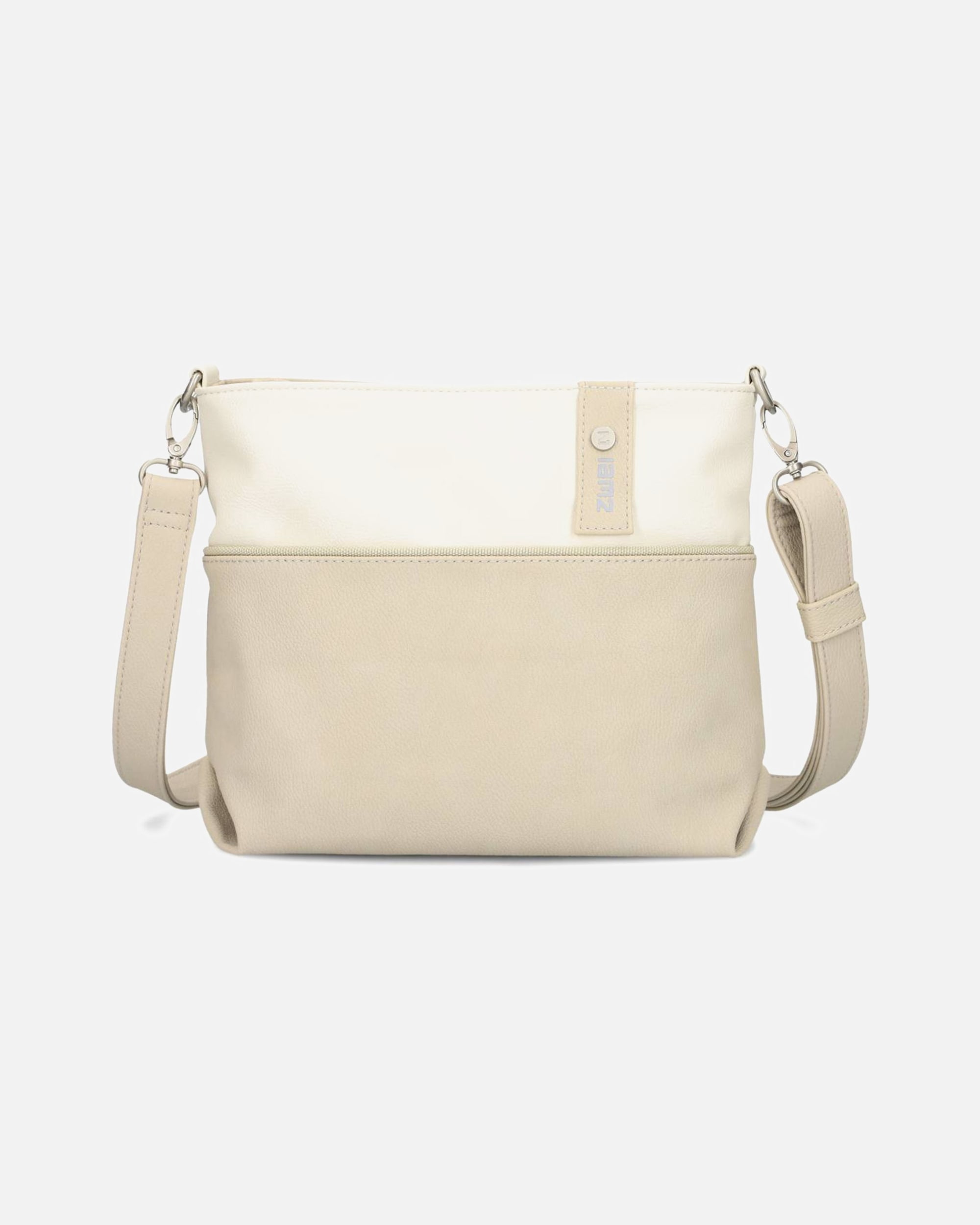 Clutch für Weiblich ZWEI Jana Umhängetasche nubuk linen