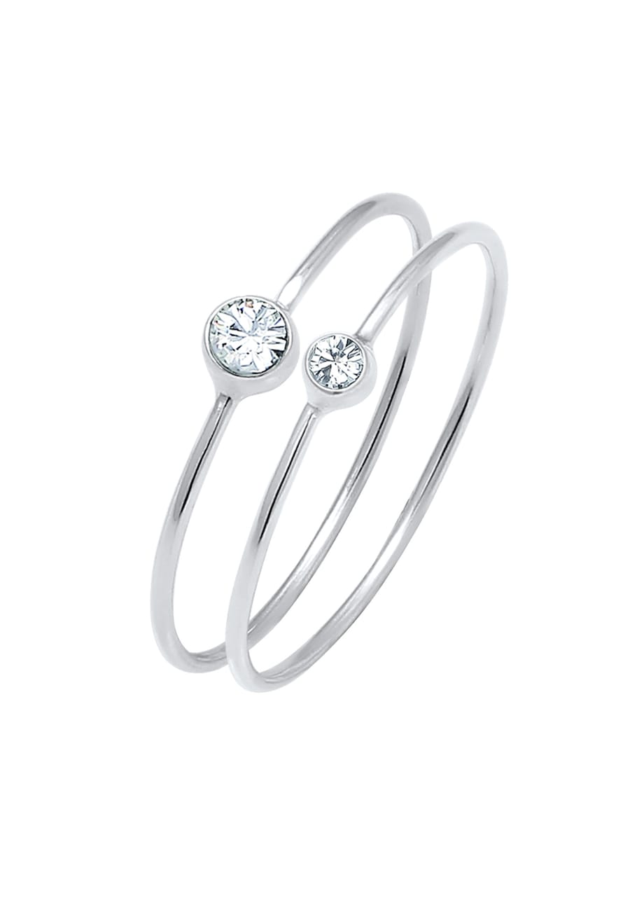 Elli Set 925 Silber, mit Kristallen von Swarovski 48 Damen