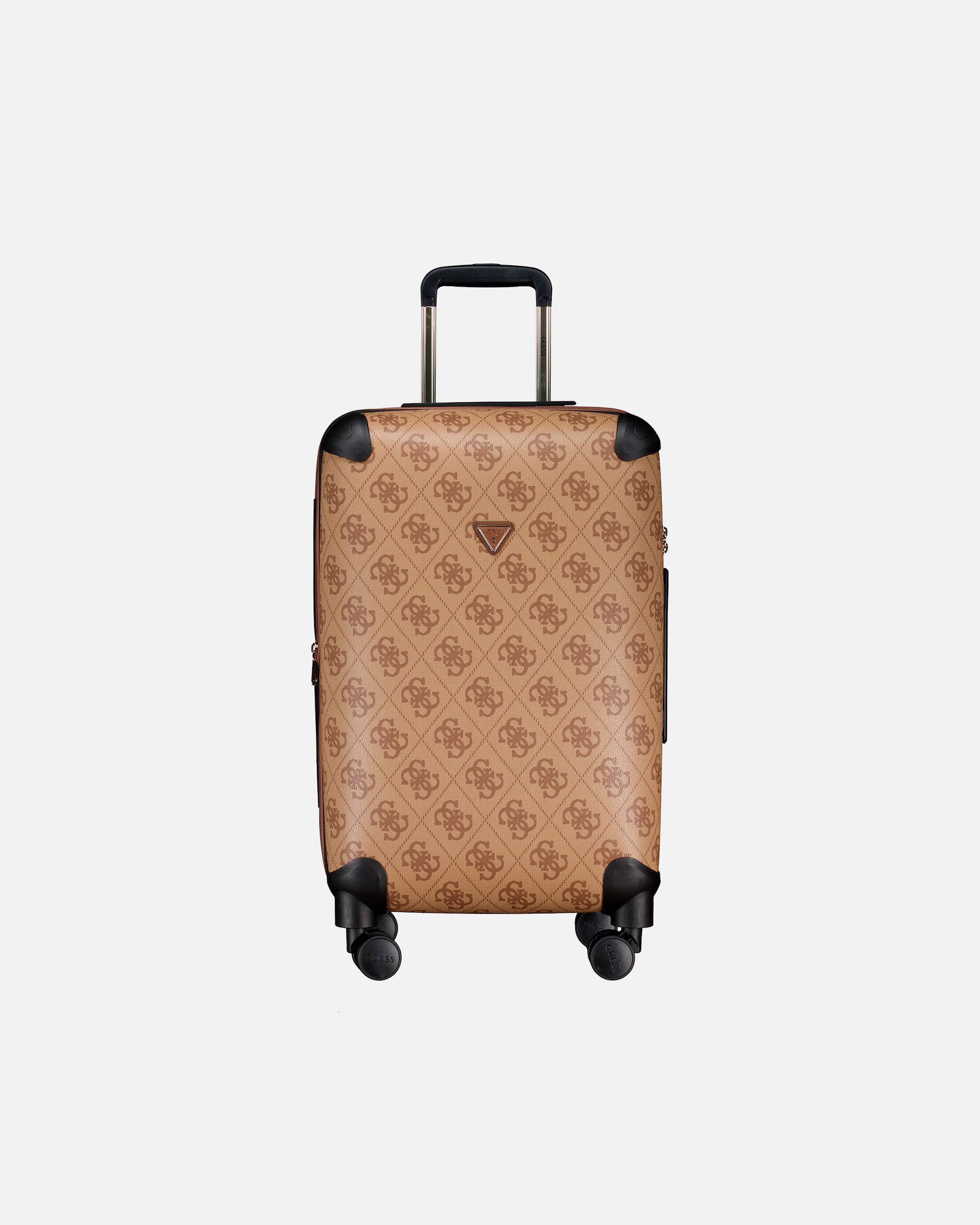 Koffer für Unisex Guess Koffer Berta Travel 4G-Logo erweiterbar Größe 64 cm Latte Brown