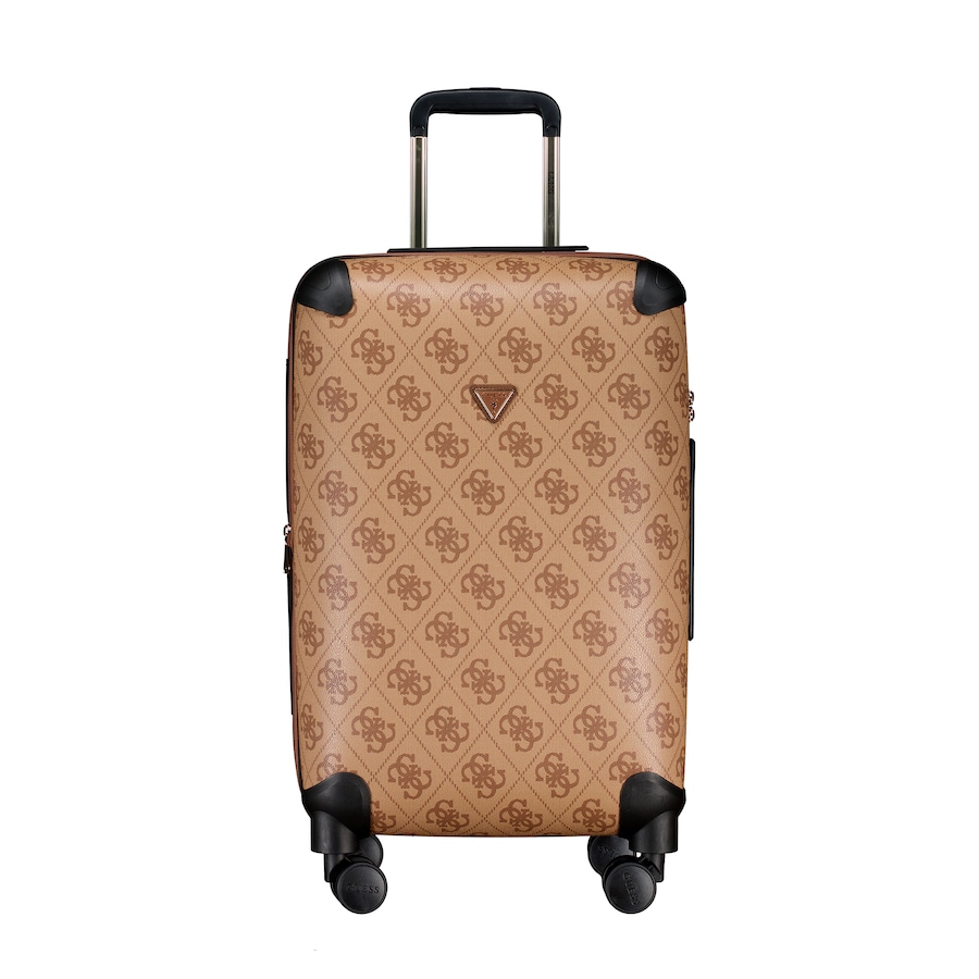 Guess Koffer Berta Travel 4G-Logo erweiterbar Größe 64 cm Latte Brown