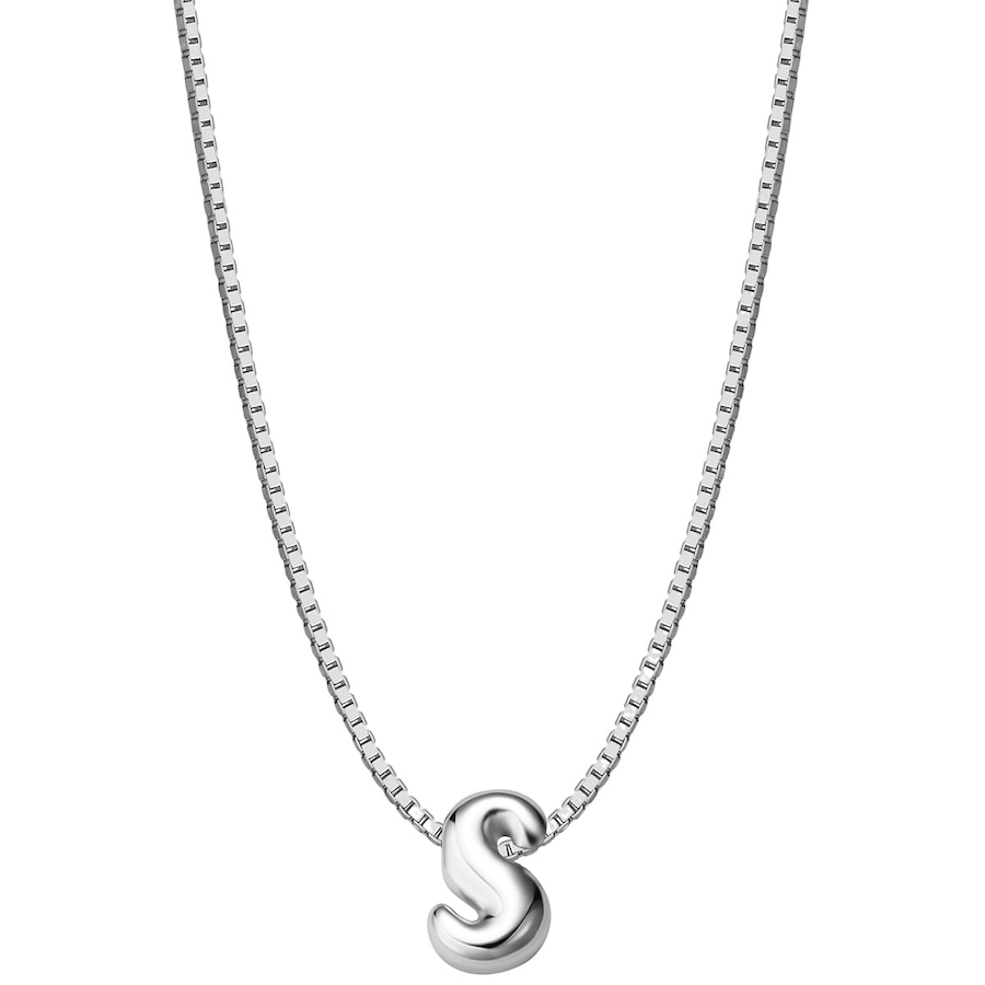 Glanzstücke München Halskette Buchstabe S aus Sterling Silber in silber 40,0 cm Basiskette + 5,0 Verlängerung Damen
