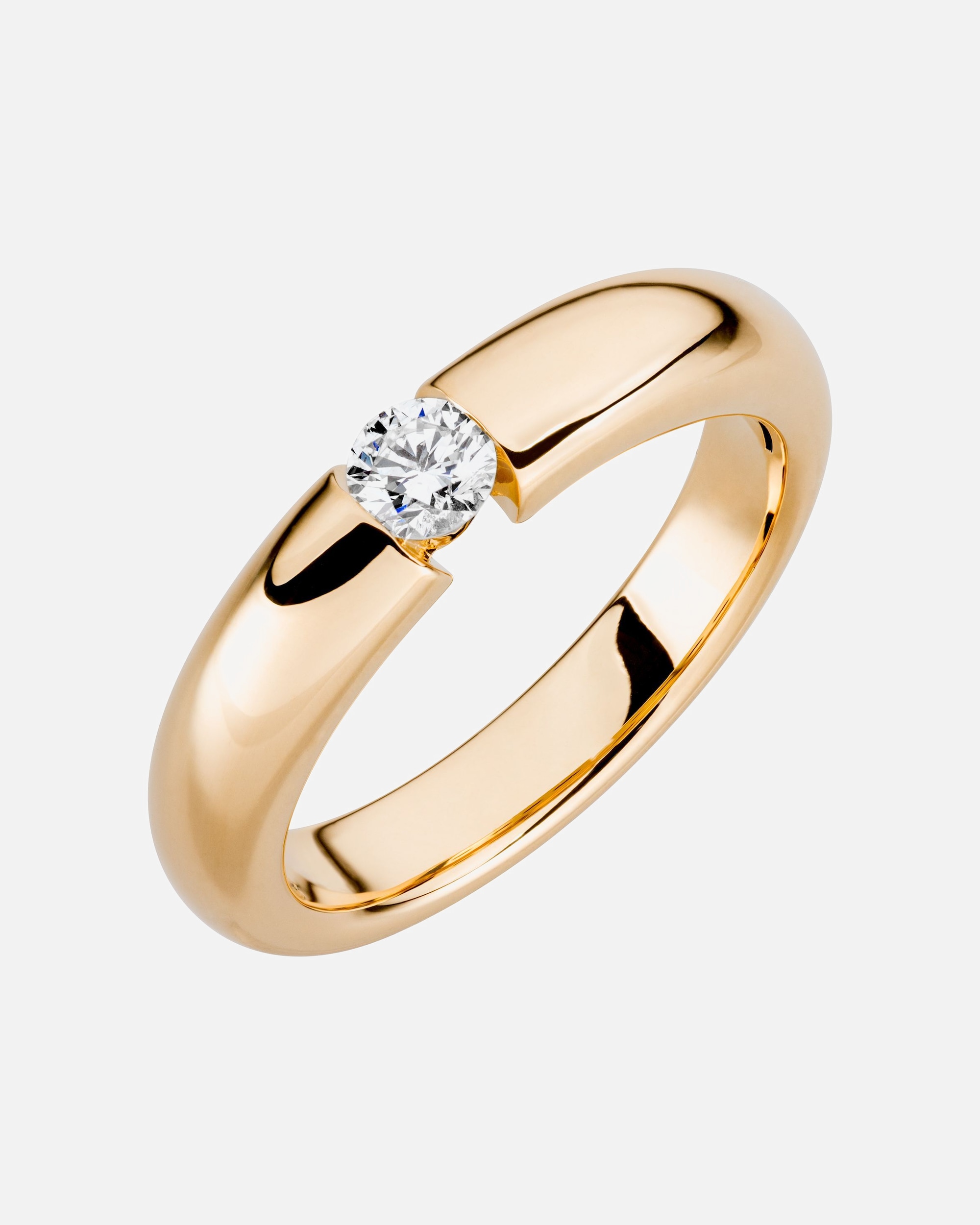 Ring für Weiblich Orolino Ring 750/- Gold Brillant weiß 0,25ct. 058 (18,5)