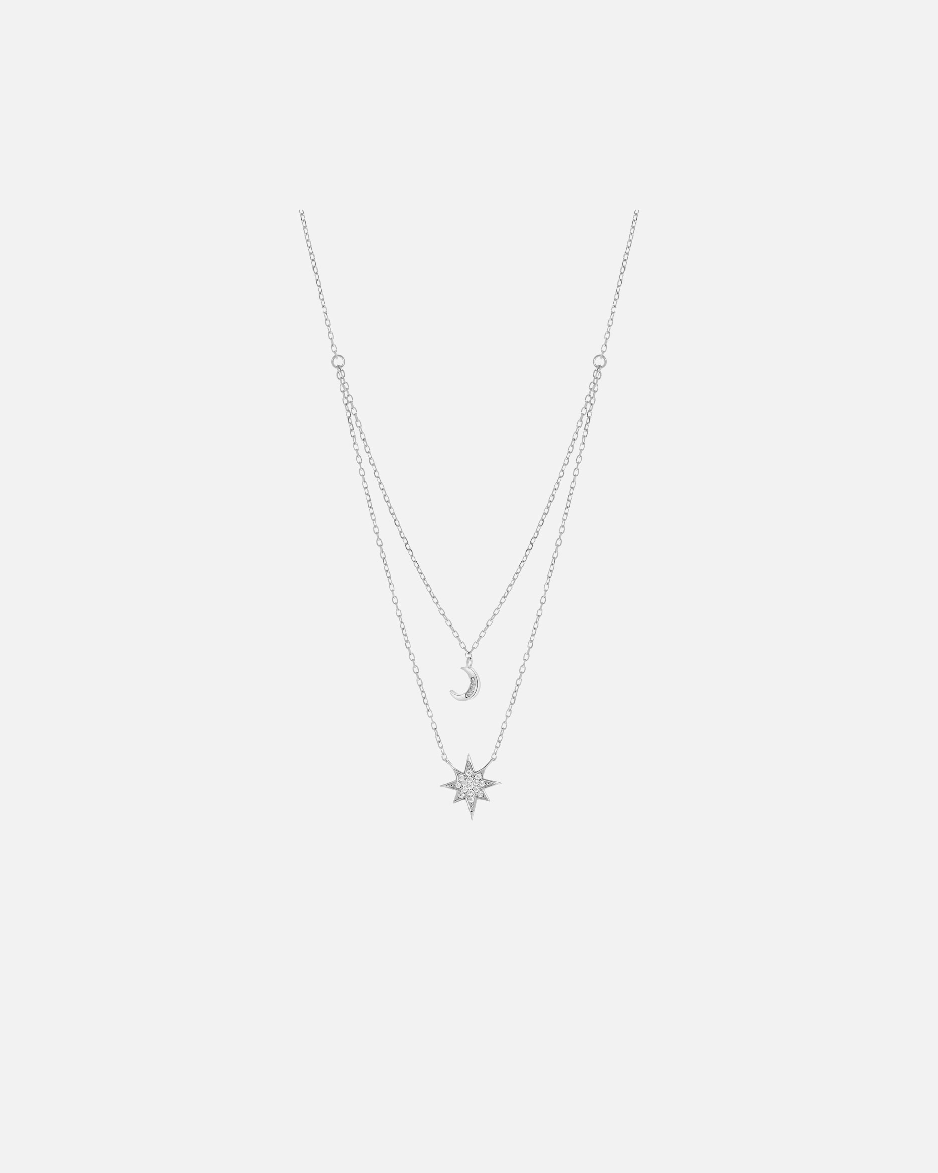 Halskette für Weiblich Lucardi Halskette 925 Silber 45cm Silber