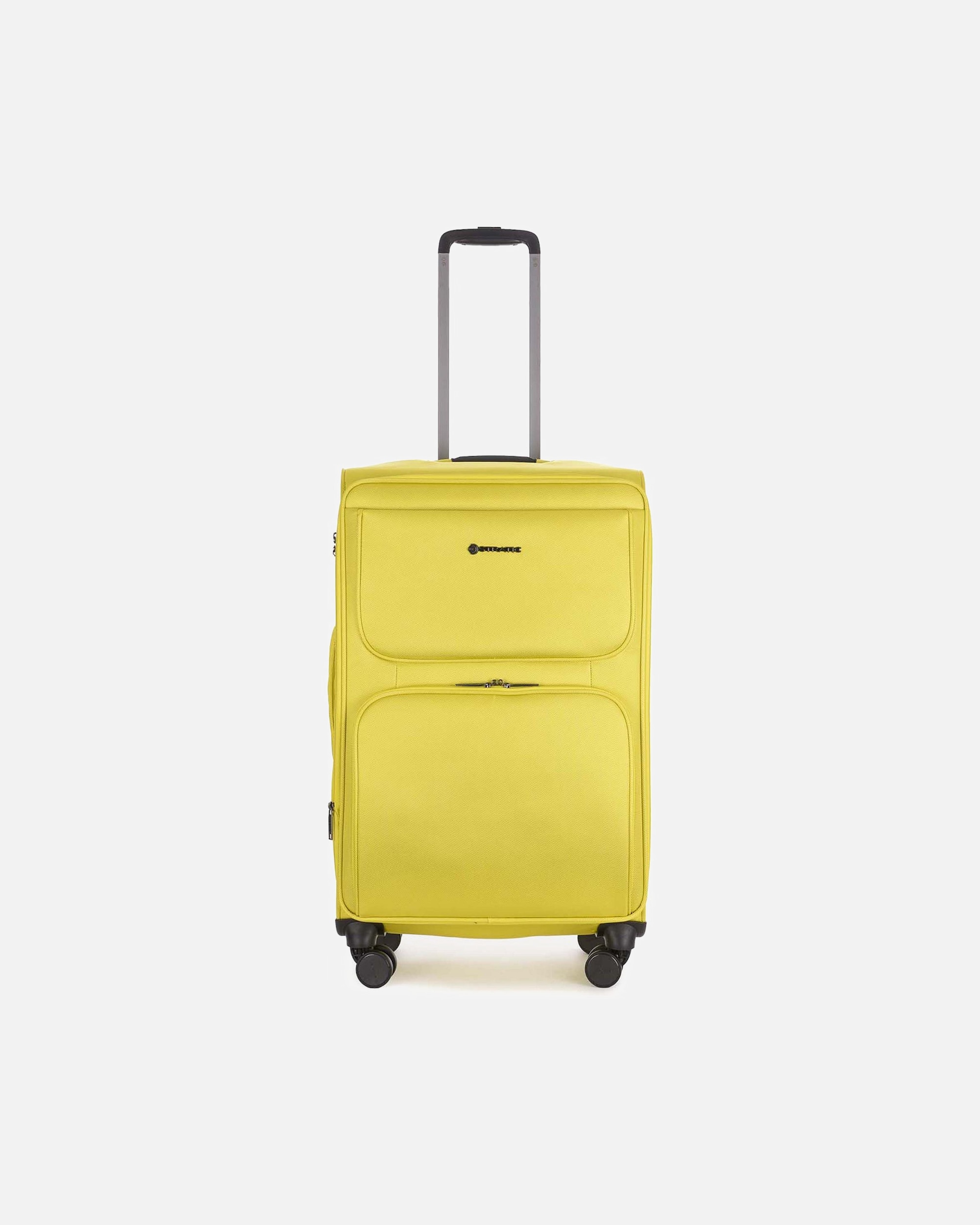Trolley für Männlich Stratic Bendigo Light Style 4 Rollen Trolley M 72 cm mit Dehnfalte yellow gold