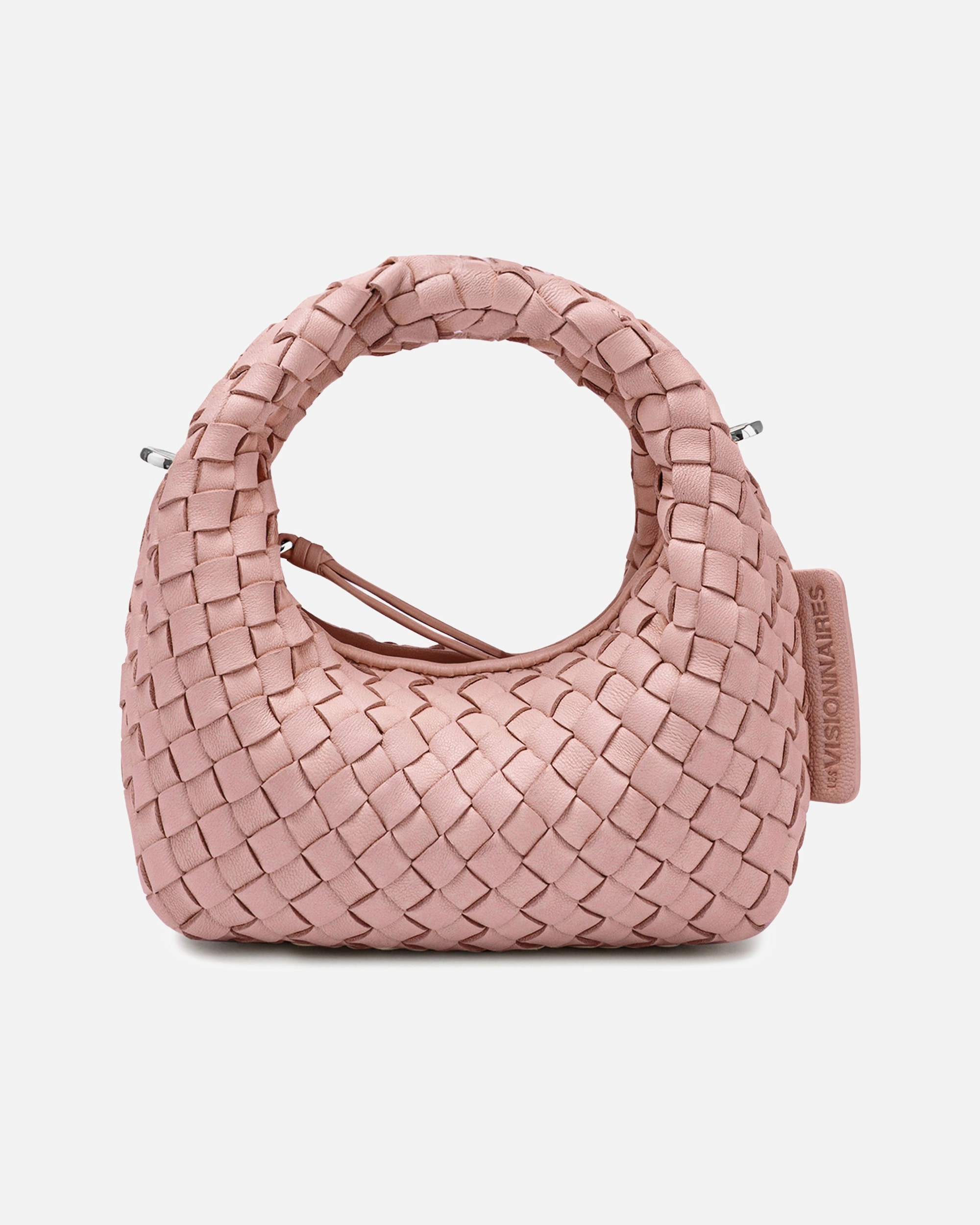 Tasche für Weiblich LES VISIONNAIRES Default Brand Line Greta Micro weave Henkeltasche rose quartz