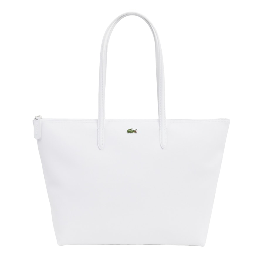 Lacoste Handtasche 'L1212 Core Essentials Crossover Bag' Weiß Damen