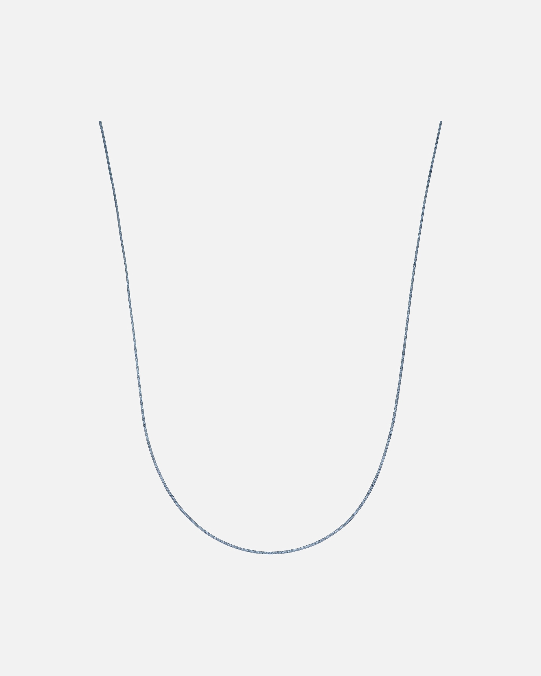 Halskette für Weiblich Guido Maria Kretschmer Kette Perlon/Nylon, 925er Silber rhodiniert grau