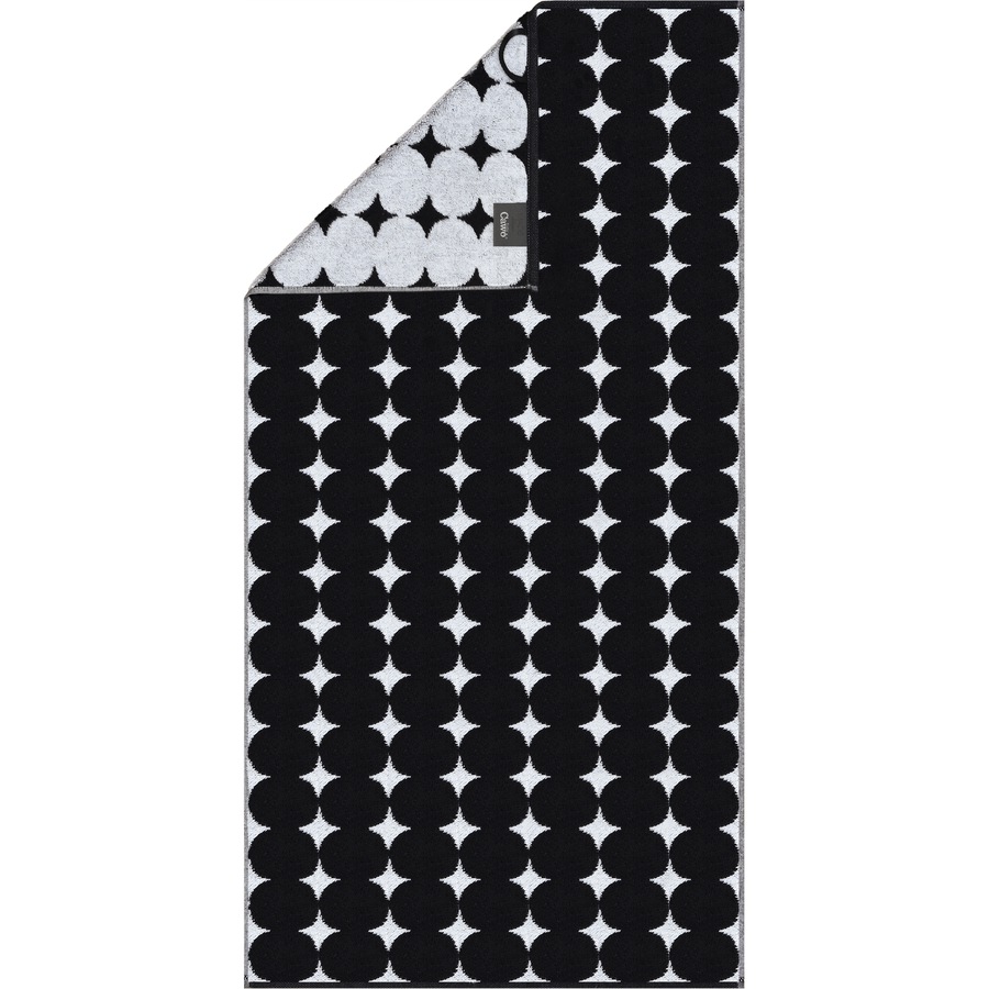 Cawö Handtücher Black&White Bubbles 6279 schwarz/weiß - 96 Handtuch 50x100 cm