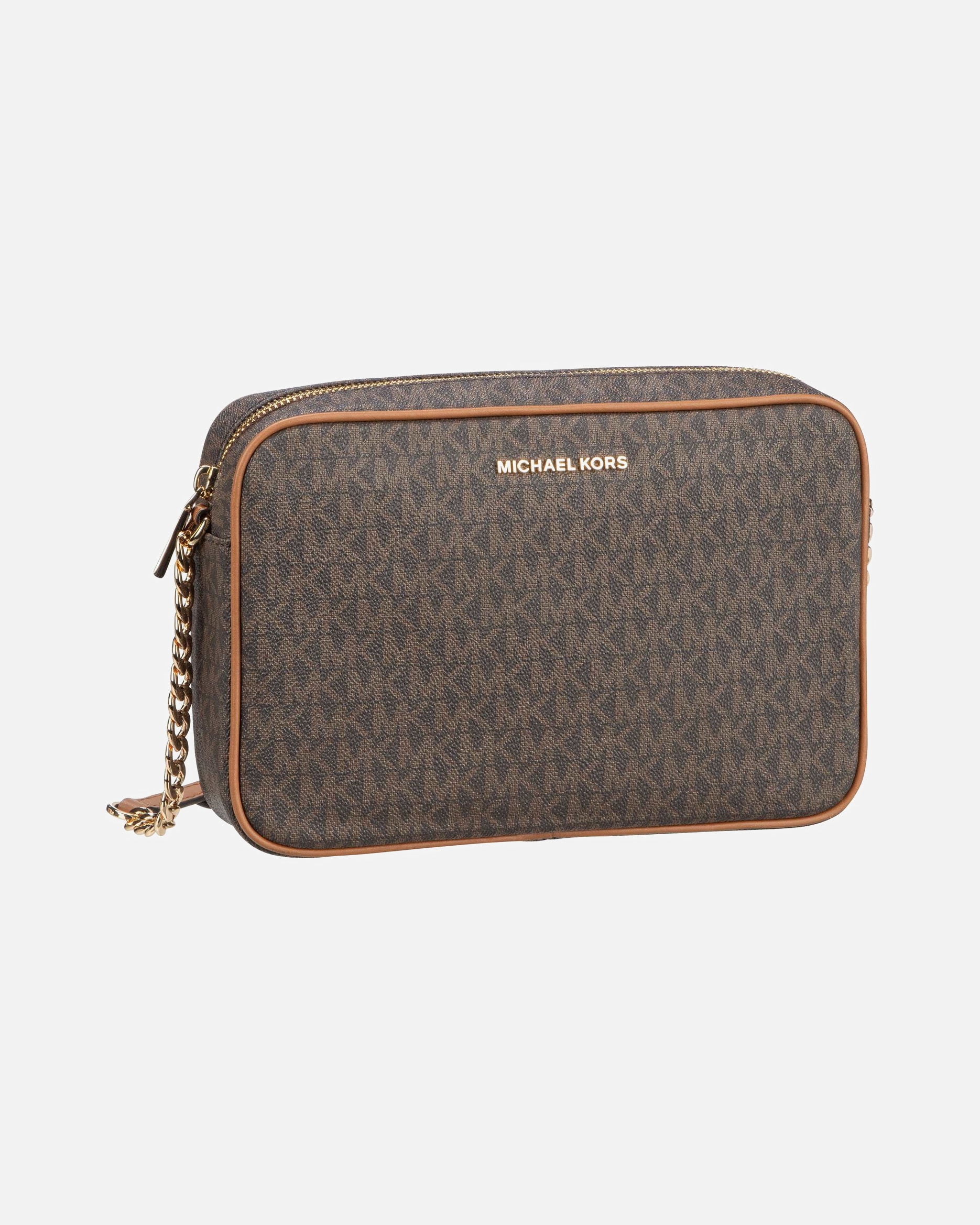 Umhängetasche für Weiblich Michael Kors Default Brand Line Umhängetasche Jet Set Large EW Lux MK Signature Brown