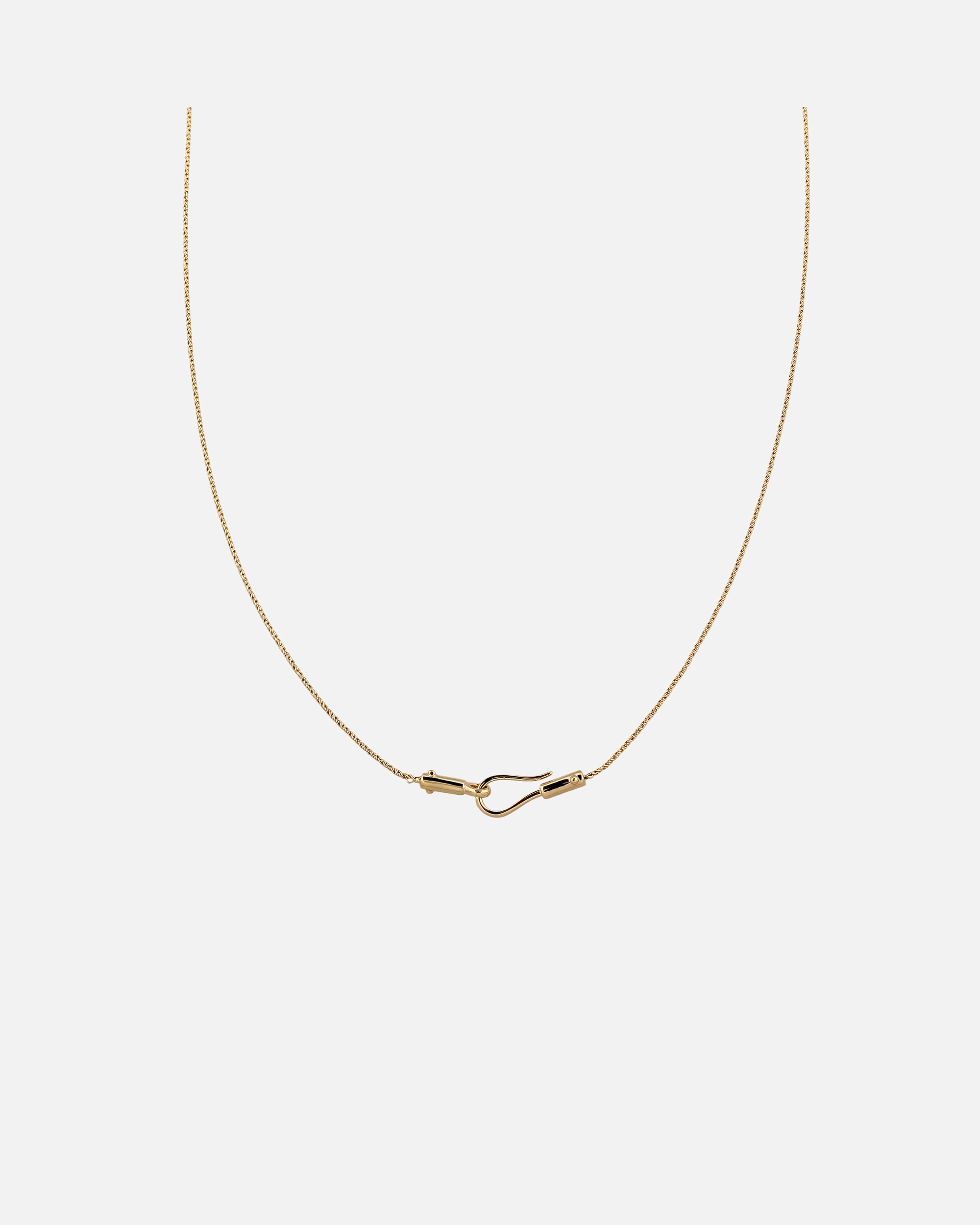Halskette für Weiblich Elli PREMIUM S-förmiger Hakenverschluss 925 Sterling Silber goldfarben