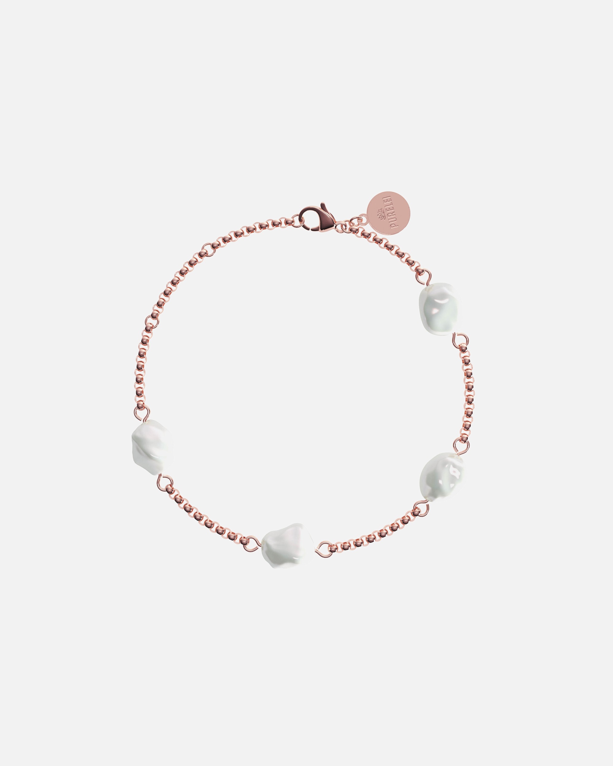 Armband für Weiblich Purelei Malahi Armband 100% Edelstahl Rosegold