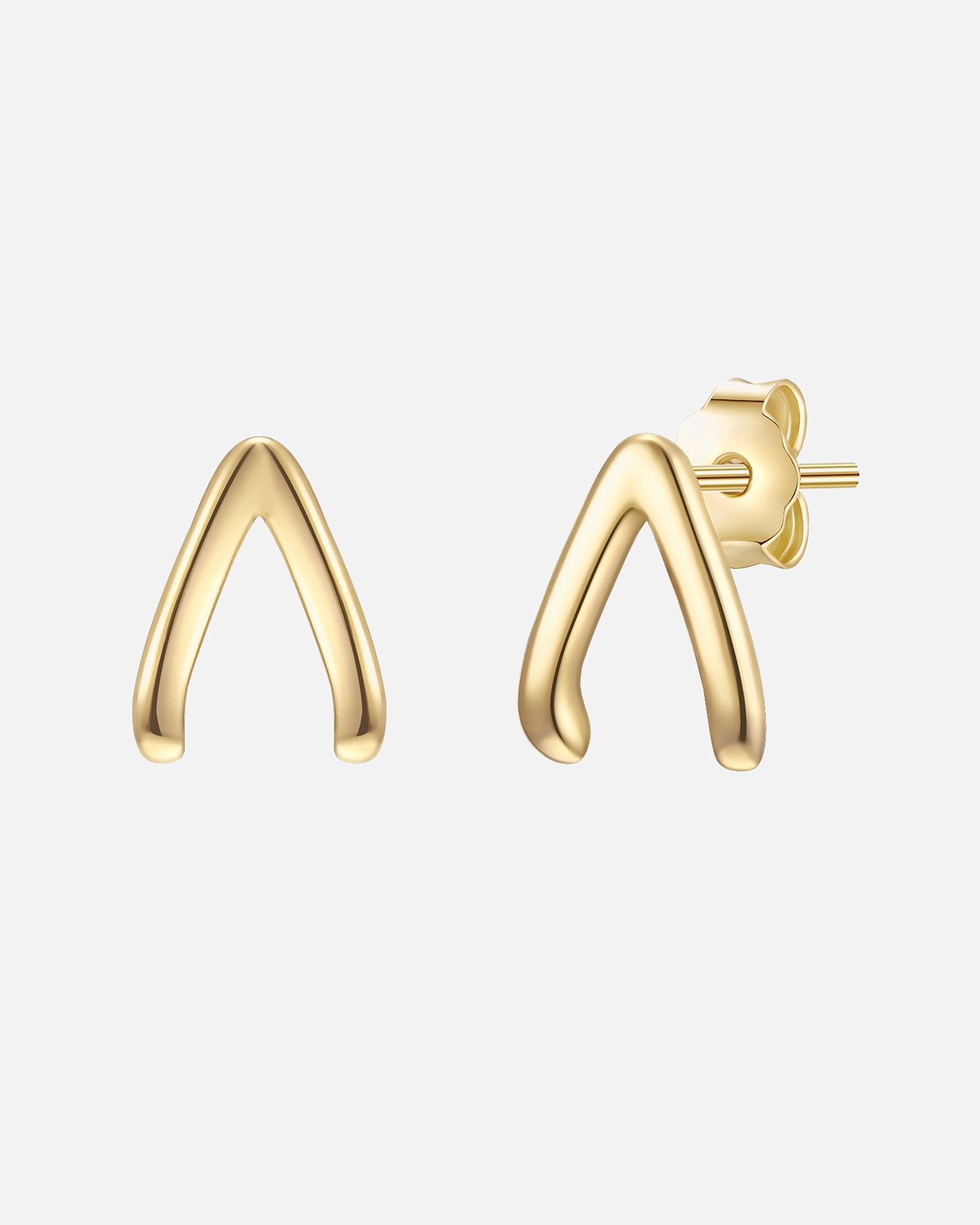 Ohrringe für Weiblich Glanzstücke München Ohrstecker Sterling Silber in Gelbgold 7,9 mm