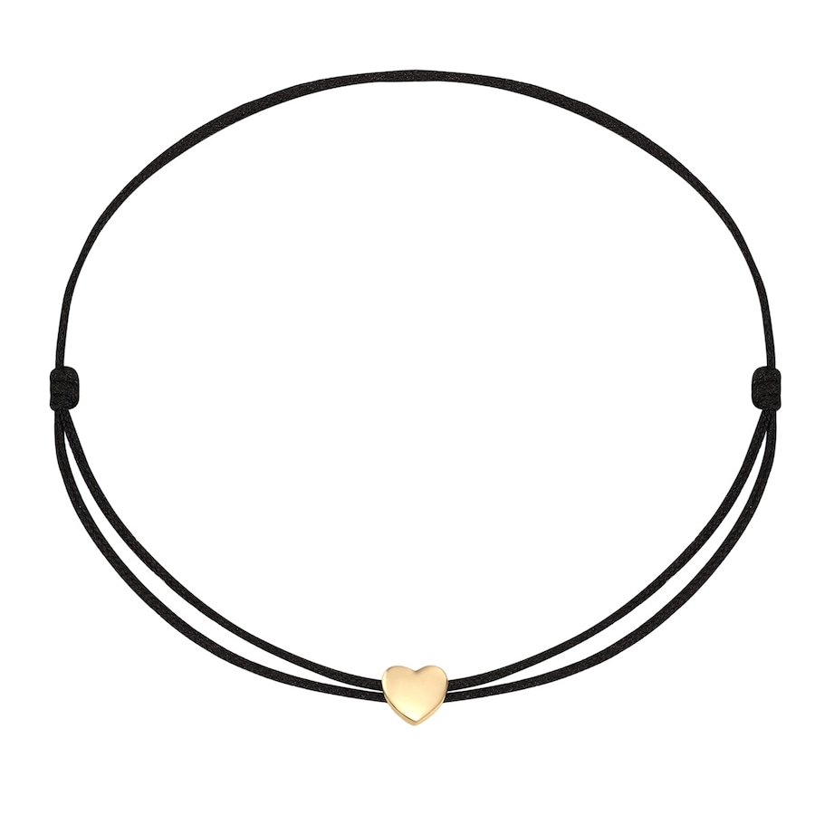 Rafaela Donata Armband Herz aus Sterling Silber in Gelbgold 15,0 - 22,0 cm, flexibel einstellbar Damen