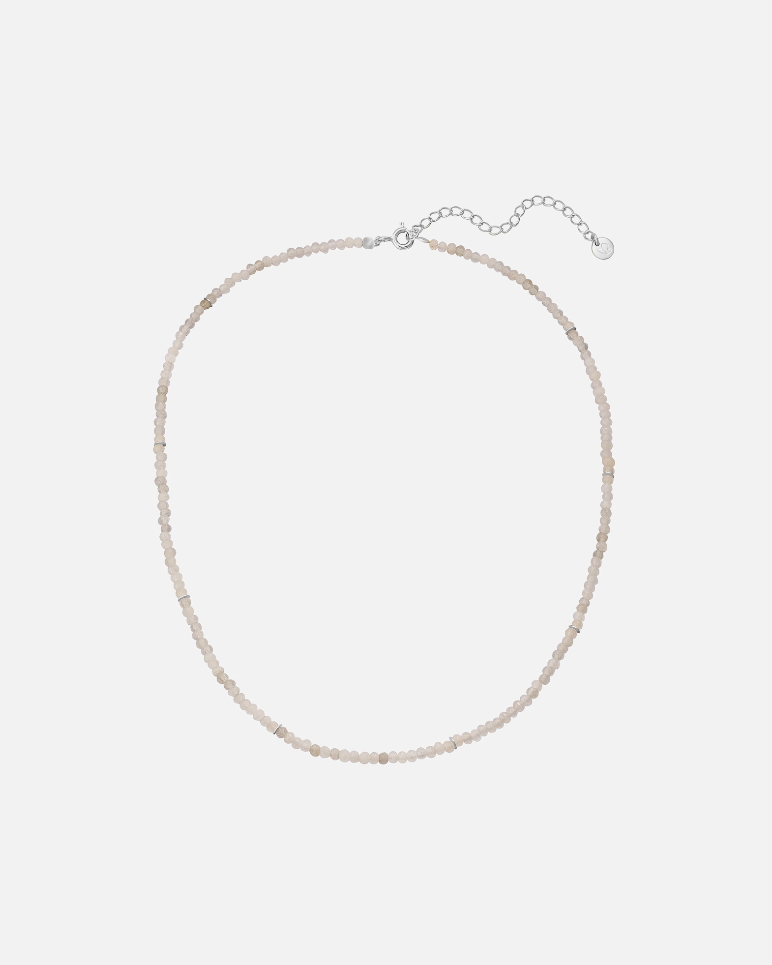 Halskette für Weiblich Glanzstücke München Halskette aus Sterling Silber in silber mit Chalcedon 40,0 cm Basiskette + 5,0 cm Verlängerung