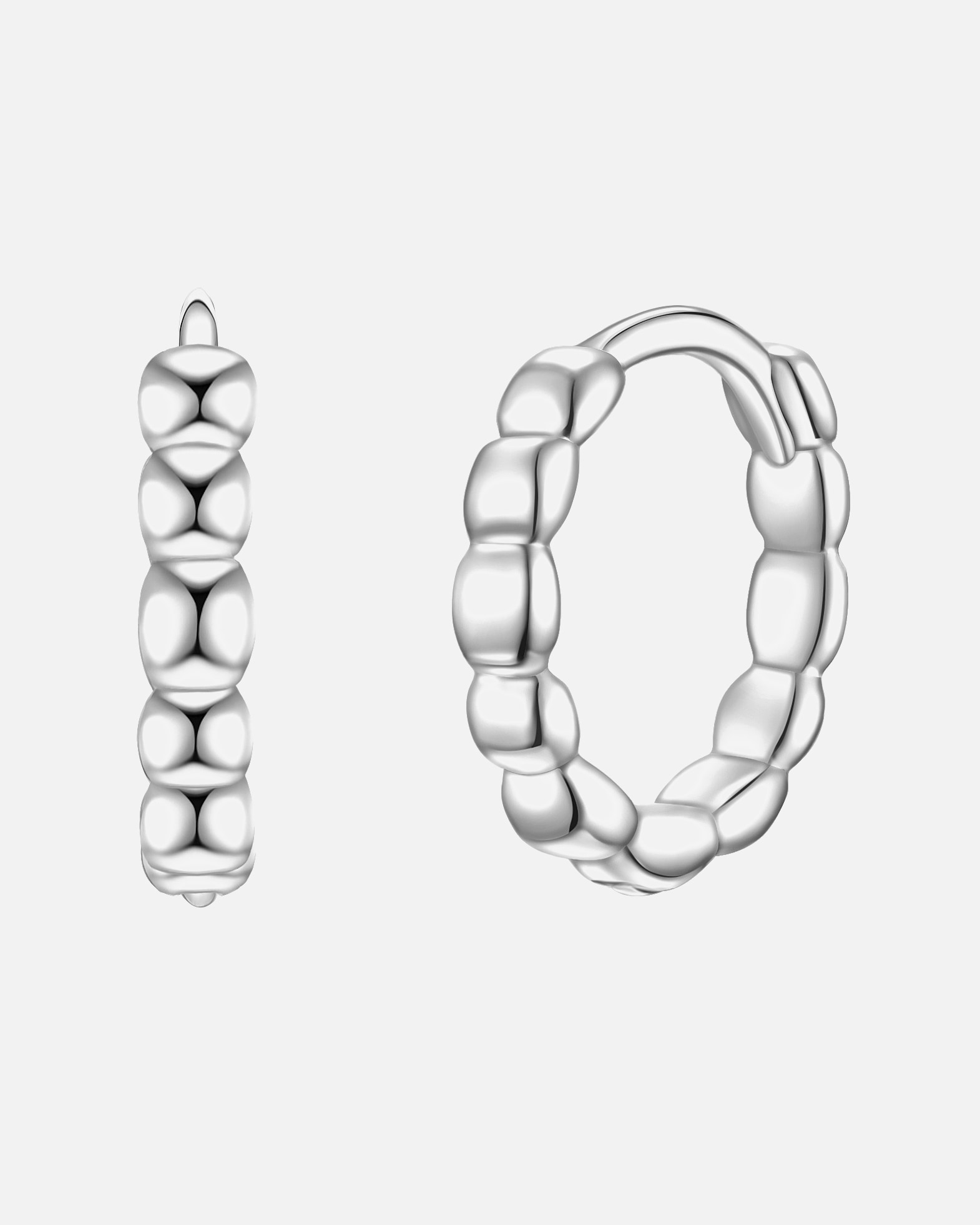 Ohrringe für Weiblich Glanzstücke München Creolen Sterling Silber in Silber 11,4 mm