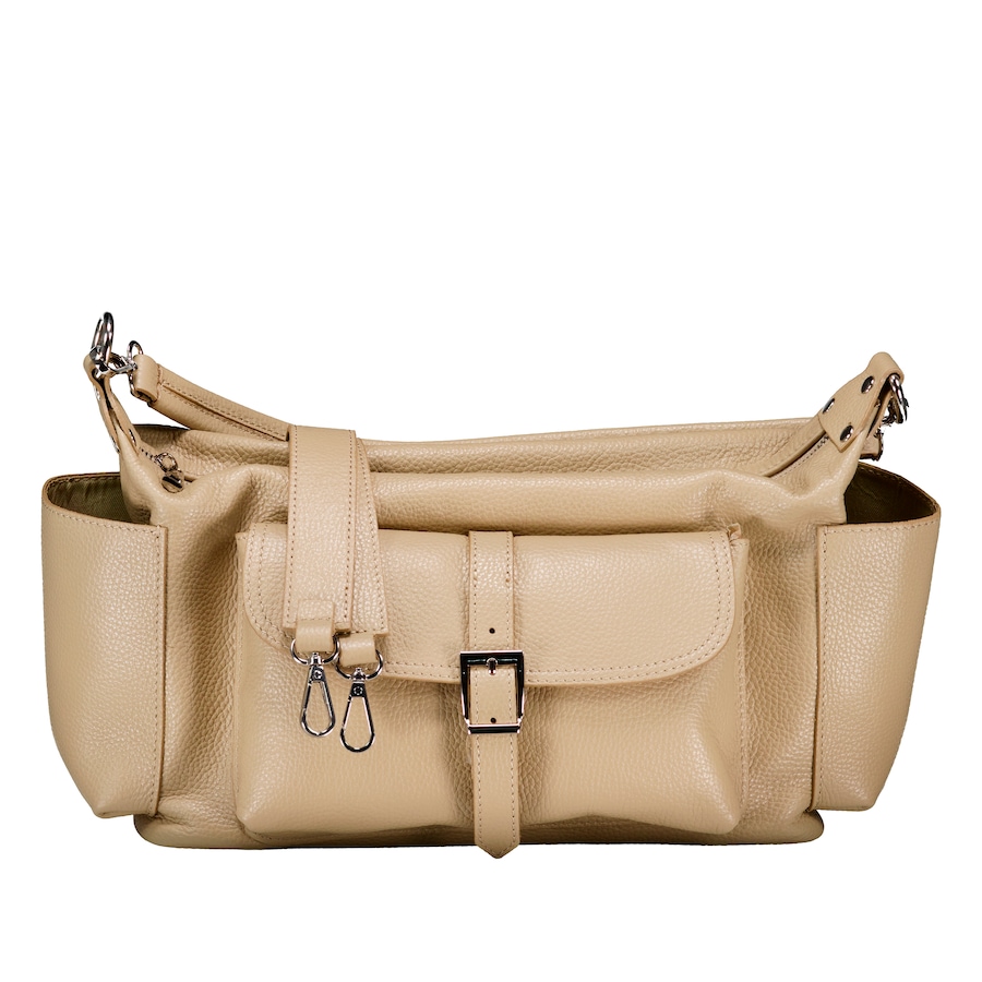 Hausfelder Manufaktur Beuteltasche Dollaro Utility Bag Light Taupe Damen