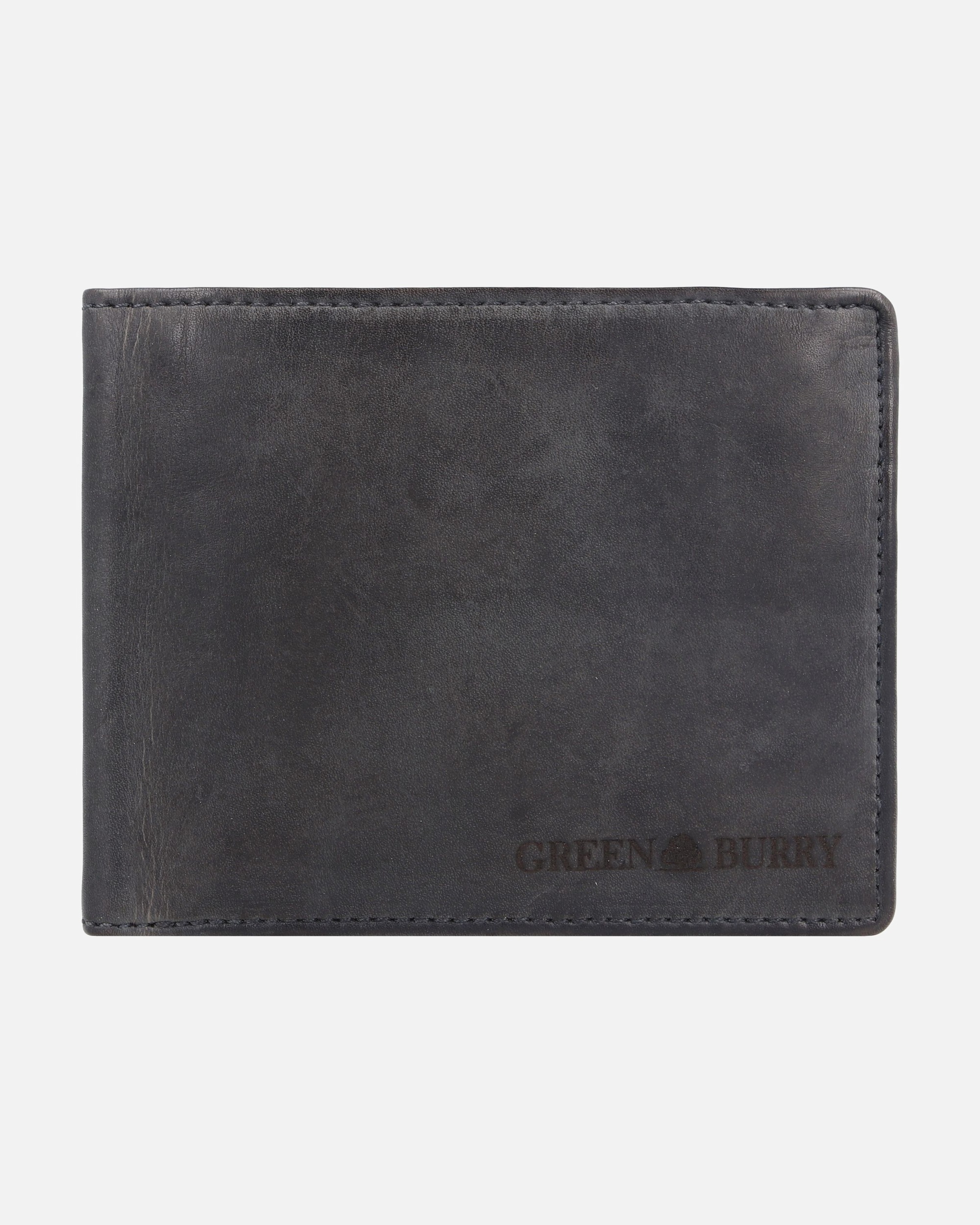 Portemonnaie für Männlich Greenburry Vintage Washed Herrengeldbörse anthrazite
