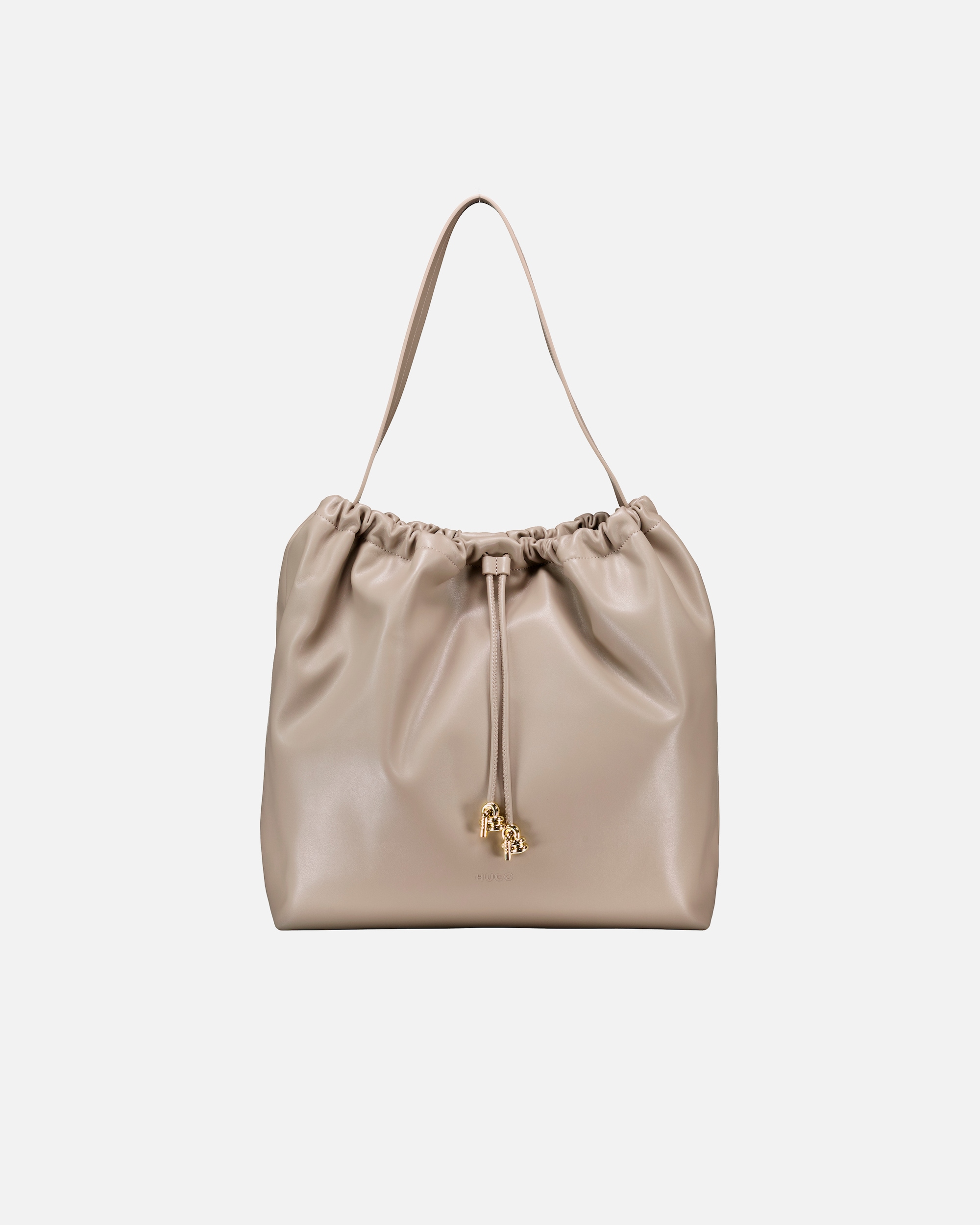 Tasche für Weiblich HUGO Beuteltasche Millie Shoulder Bag Light Beige