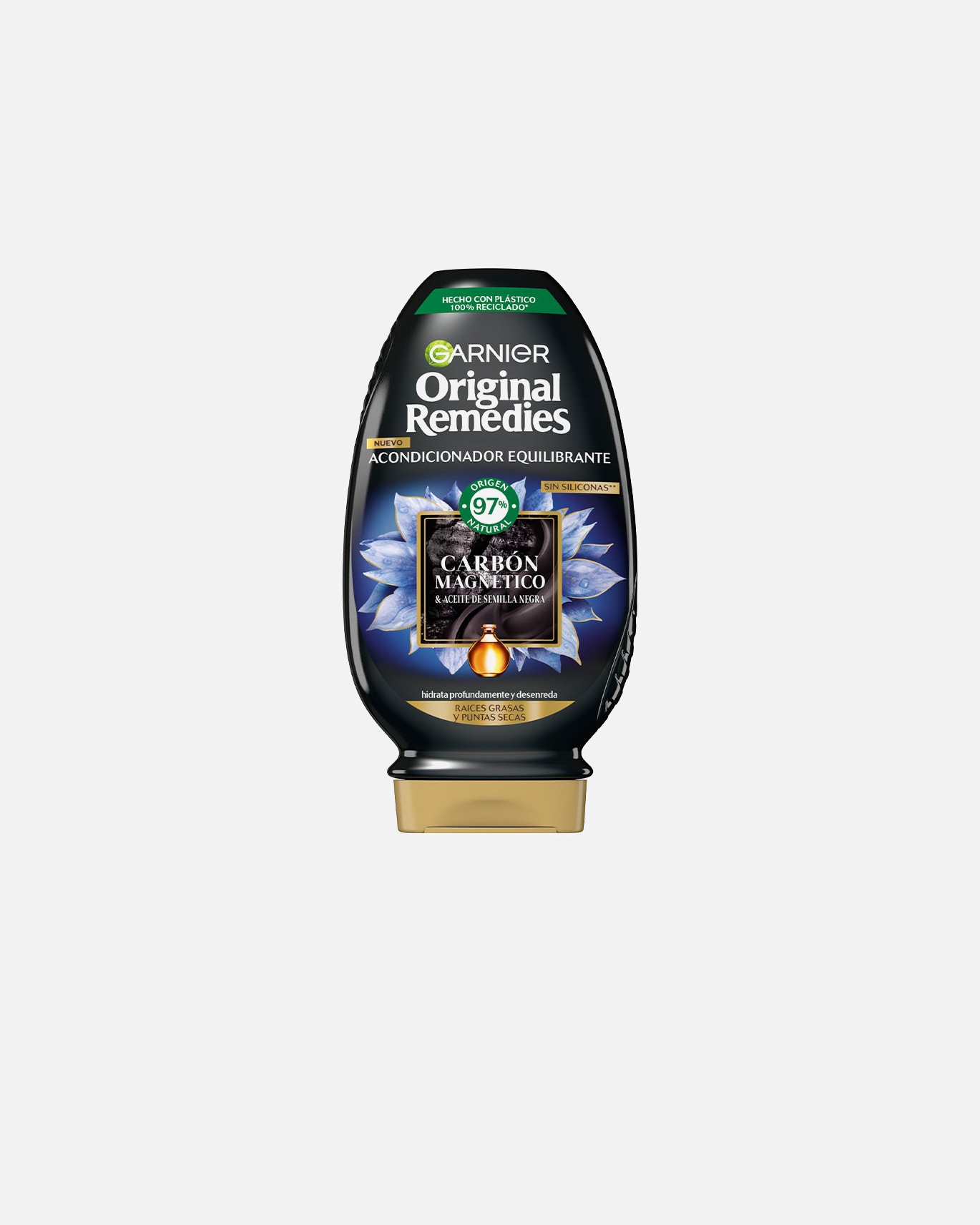 Conditioner für Weiblich Garnier ORIGINAL REMEDIES Magnetischer Aktivkohle-Conditioner 250 ml