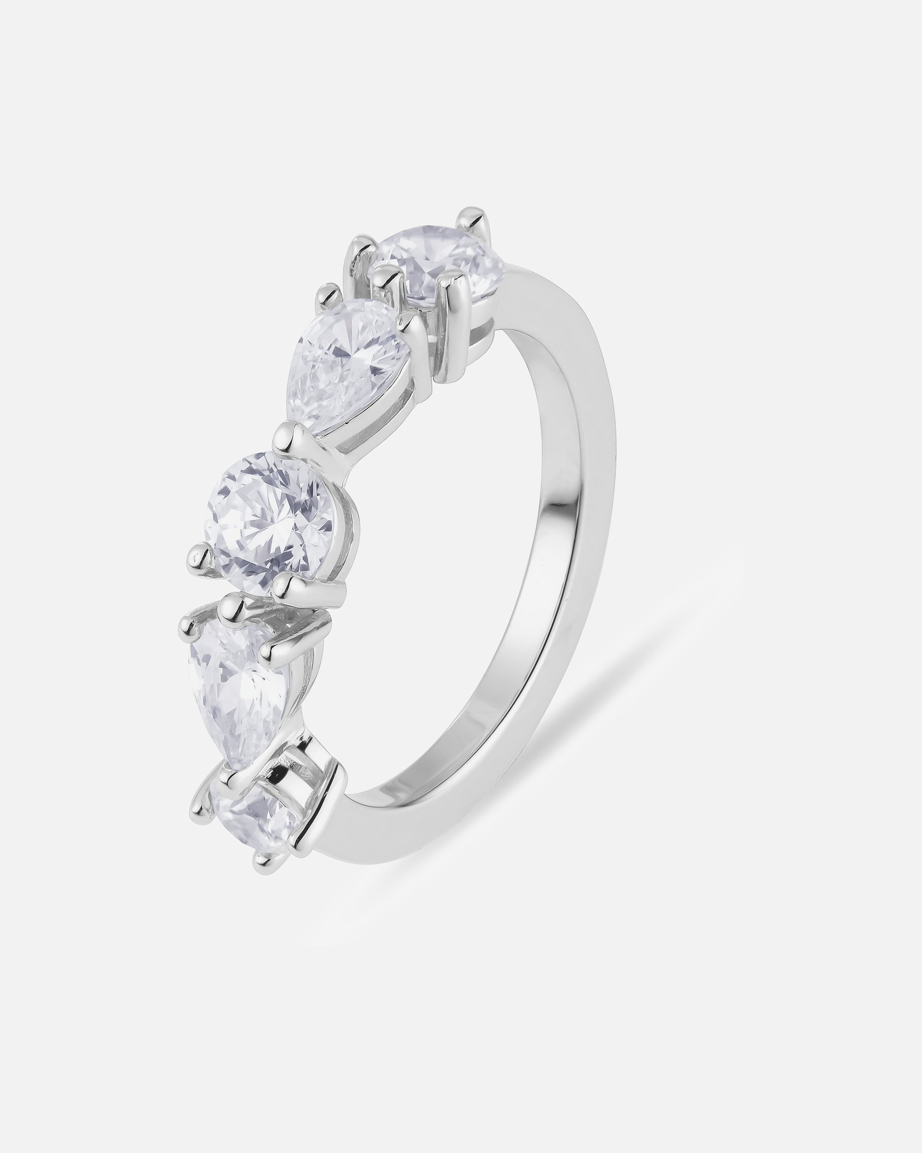 Ring für Weiblich Jette Damenring 925er Silber 51