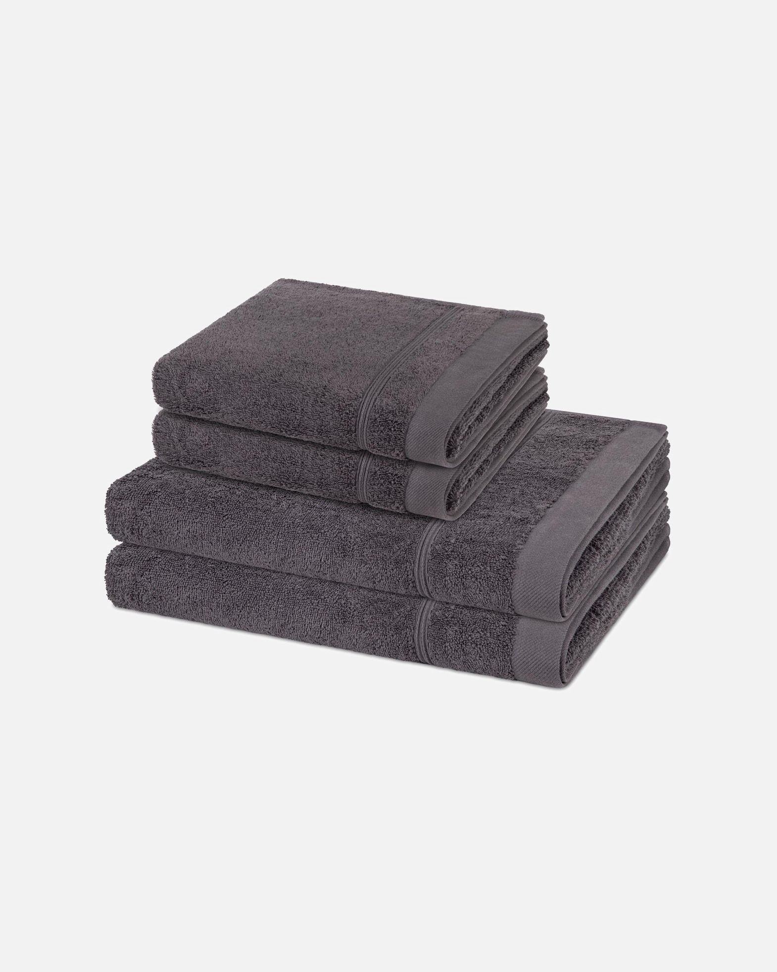 Handtuch für Unisex ROSS Handtuch-Set Rubin (4-teilig) Schiefer