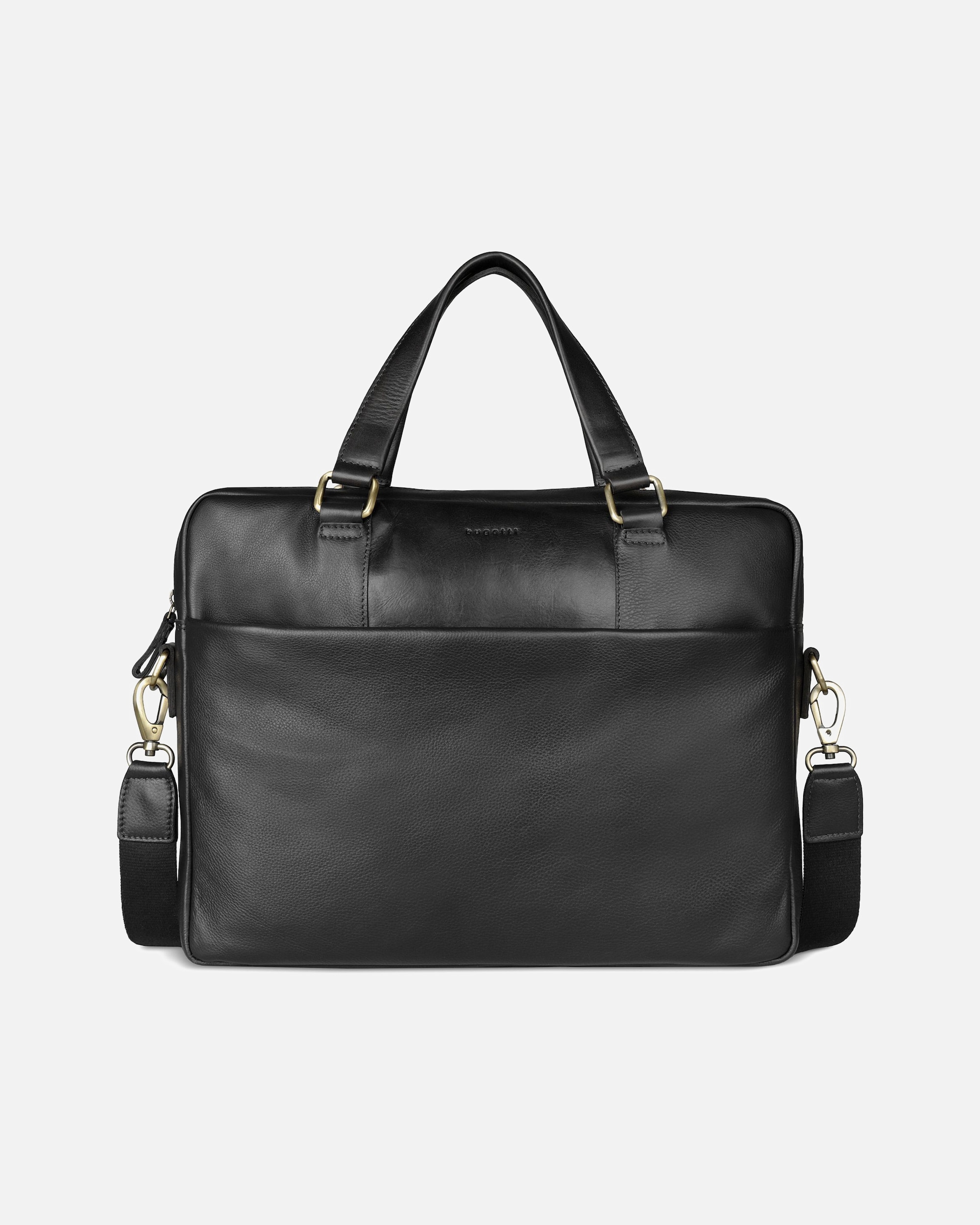 Laptoptasche für Männlich Bugatti Ryan Aktentasche Leder 39 cm Laptopfach schwarz