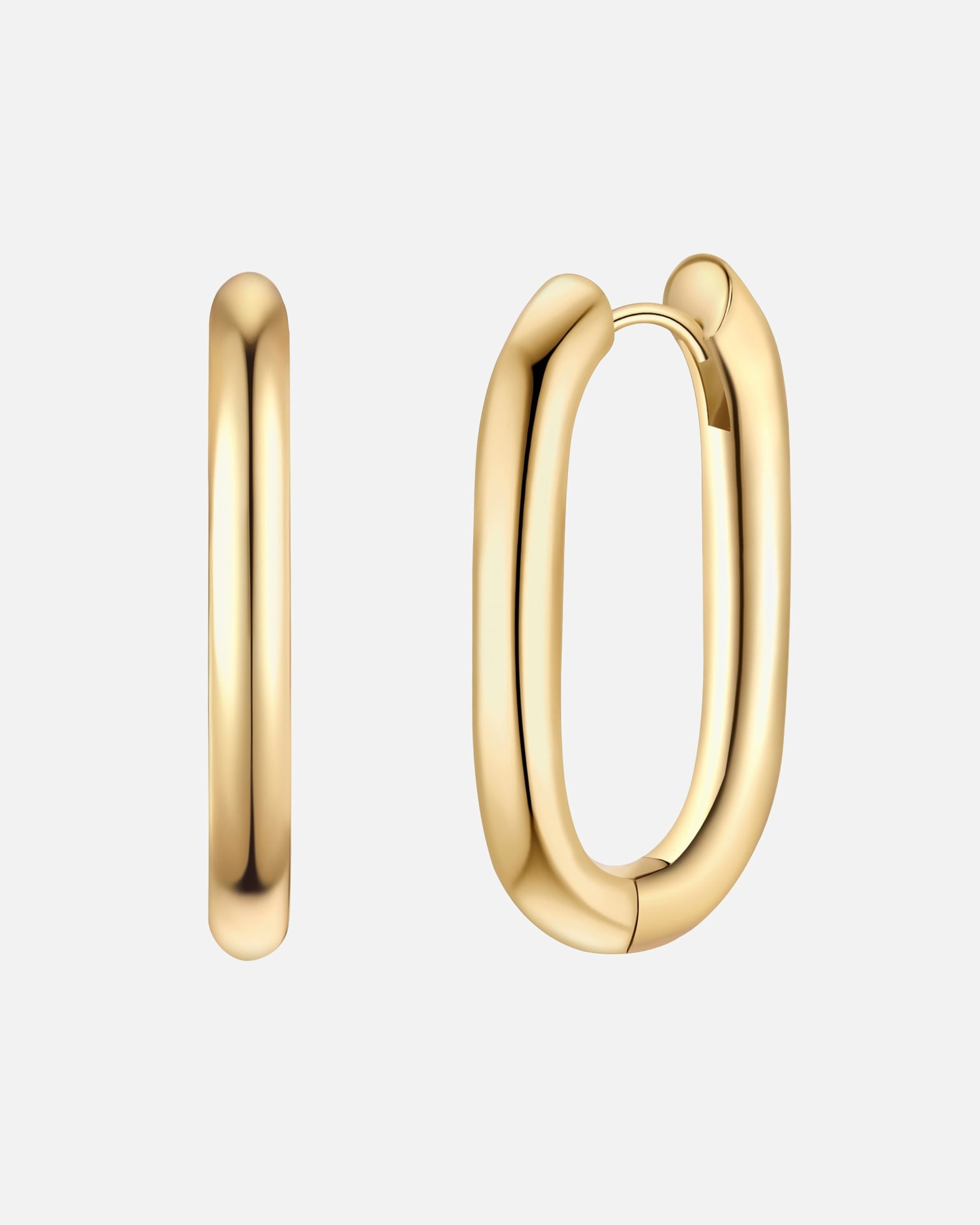 Creolen für Weiblich Yokoamii Creolen aus Metall-Legierung in gelbgold 28,6 mm