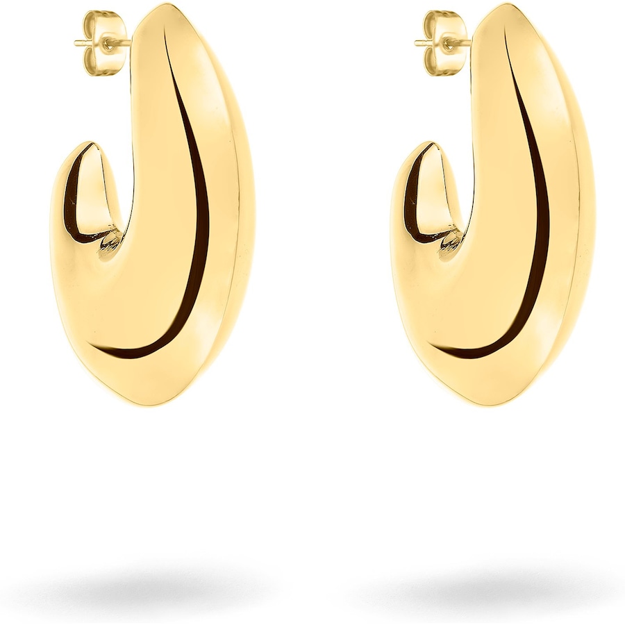 Liebeskind Creolen Edelstahl gold Damen