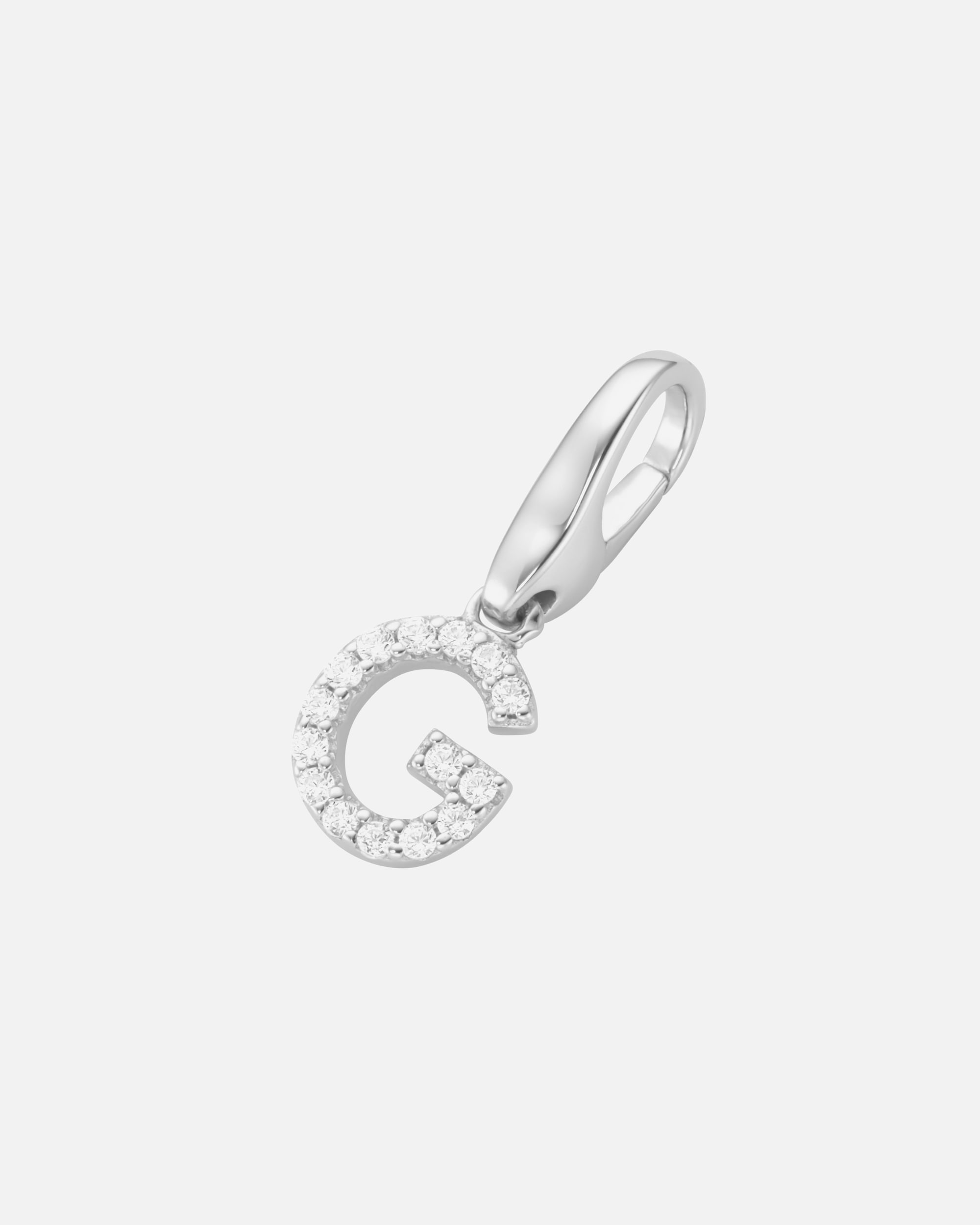 Schmuckanhänger für Weiblich Giorgio Martello Milano Charm Buchstabe H, Zirkonia Steine, Silber 925 G