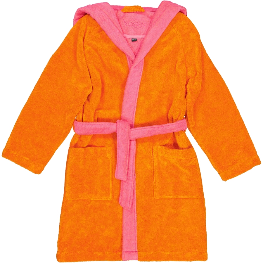 Vossen Kinderbademäntel Kinder Kapuze Bixie electric orange/prim rose - 0006 134/140