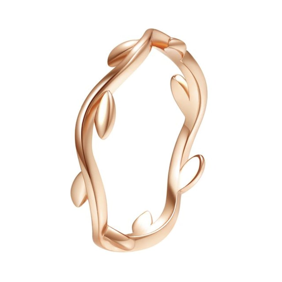 Hey Happiness Ring Laurel aus 925er Sterlingsilber rosévergoldet 54 Nude Damen