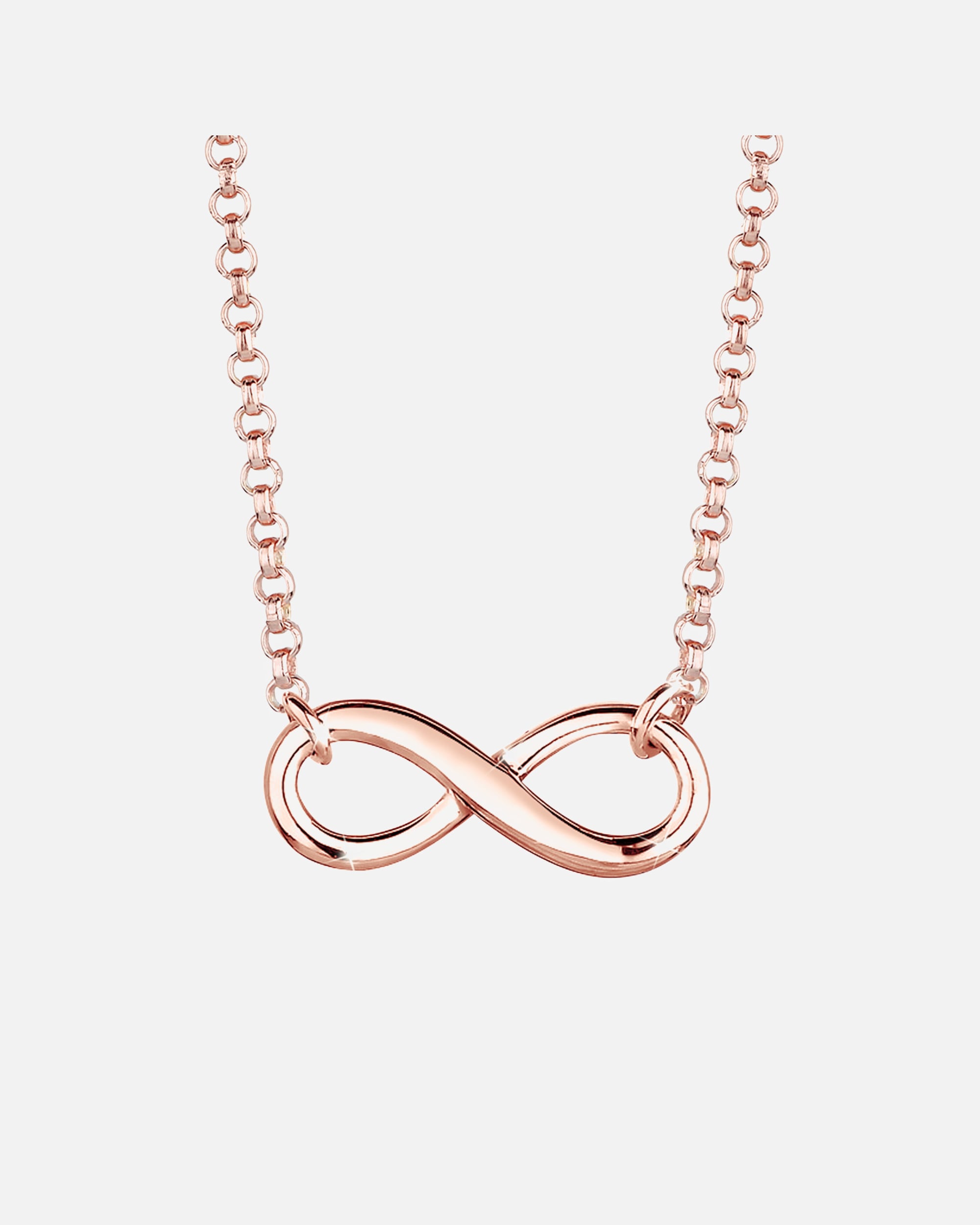 Halskette für Weiblich Elli Elli Halskette Infinity Symbol Unendlichkeit 925 Silber rosefarben