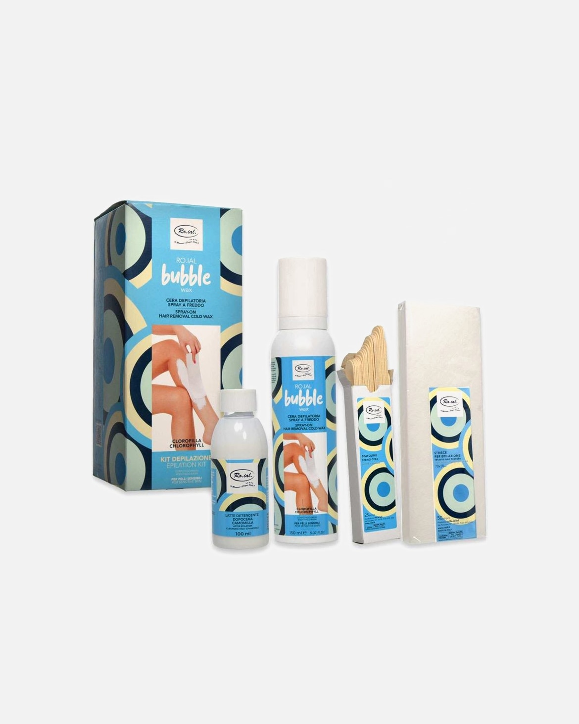 Enthaarungsmittel für Unisex UNIQ Sensitive Skin Bubble Wax Epilation Kit Sensitive