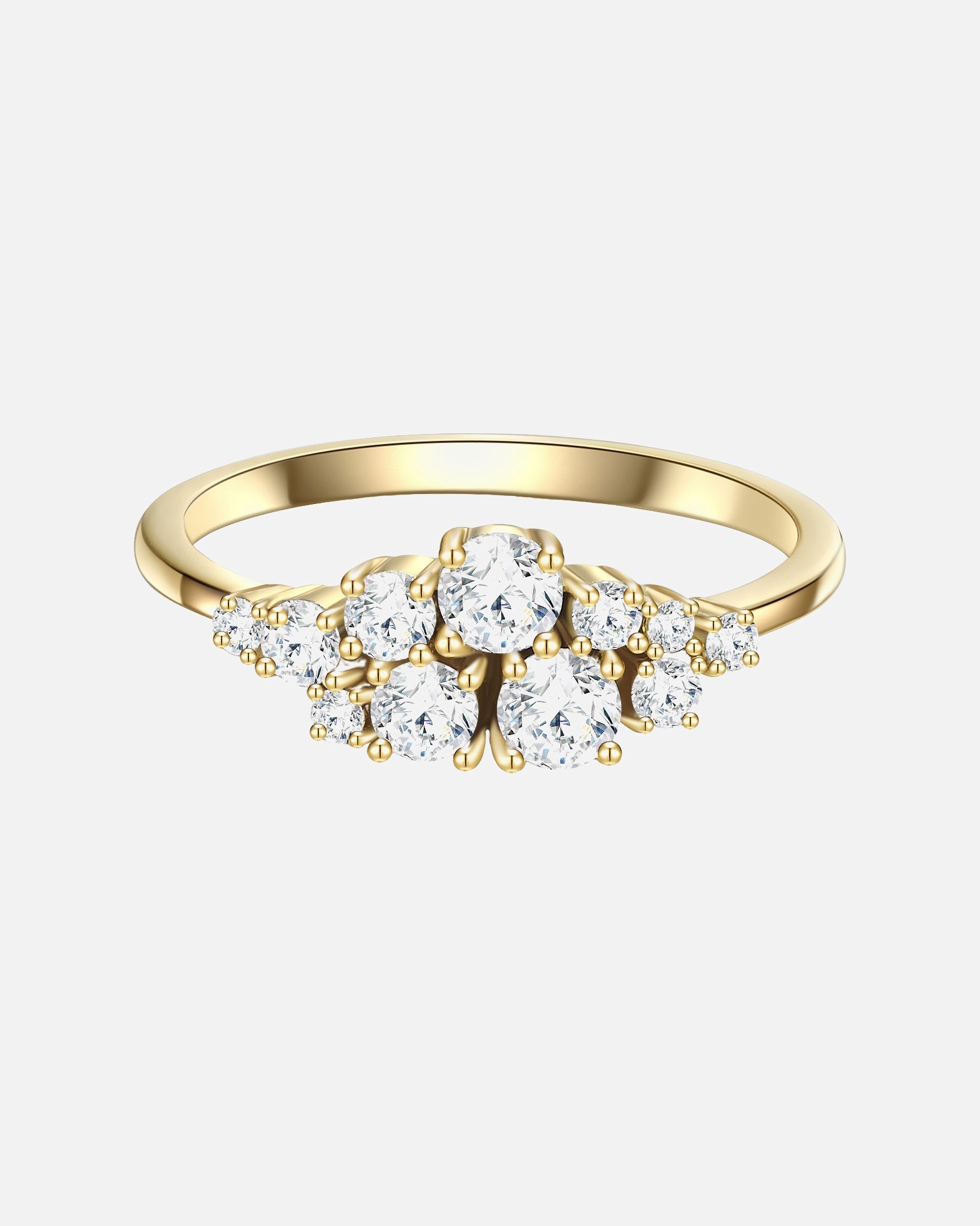 Ring für Weiblich Glanzstücke München Ring aus Sterling Silber in gelbgold mit Zirkonia 60