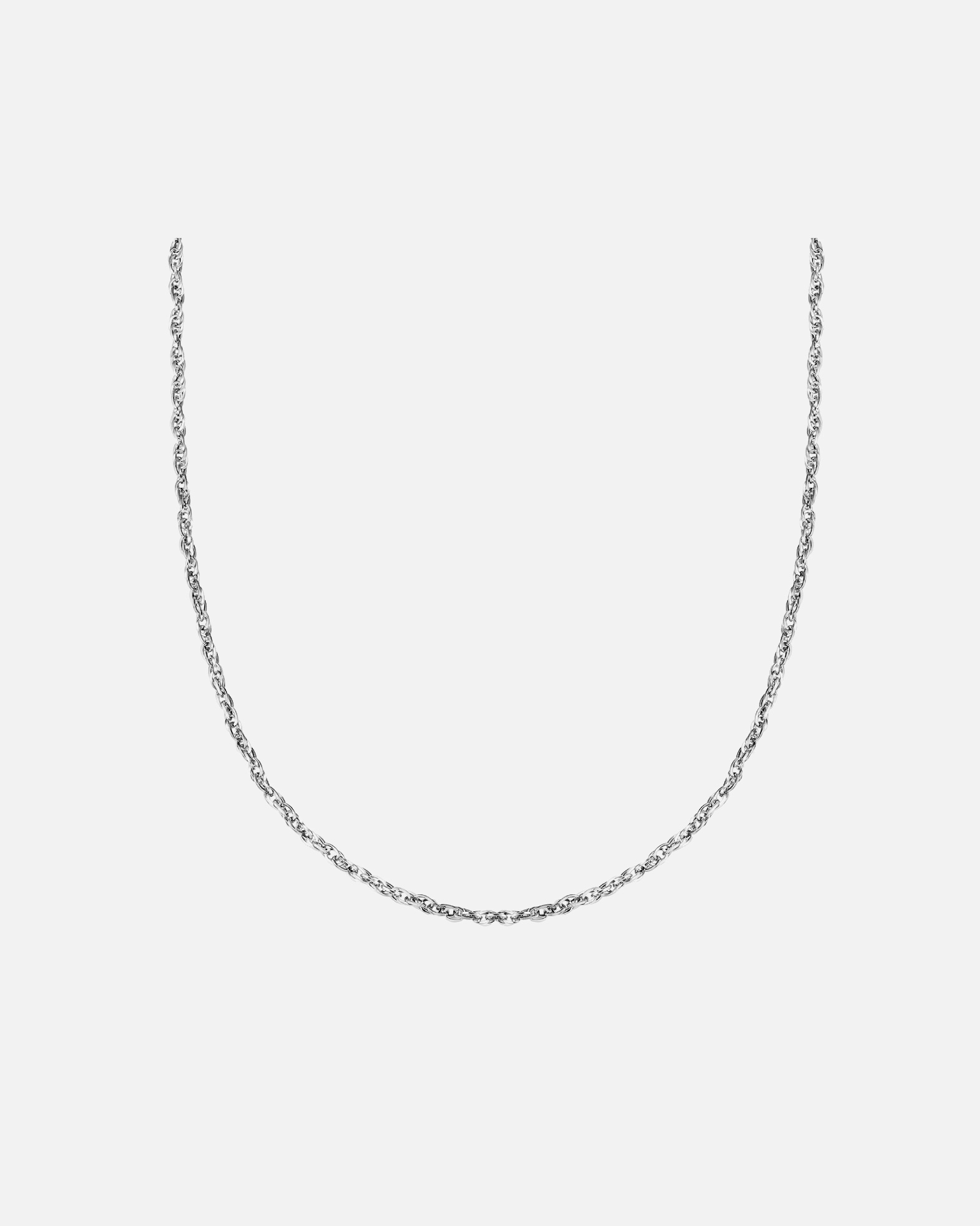 Halskette für Weiblich Eastside Halskette aus Edelstahl in Silber 40,0 cm Basiskette + 5,0 cm Verlängerung