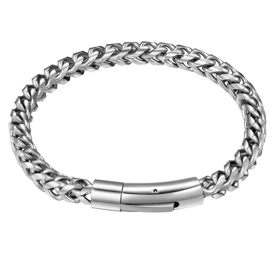 True Rebels Armband aus Edelstahl in Silber 21 cm Herren