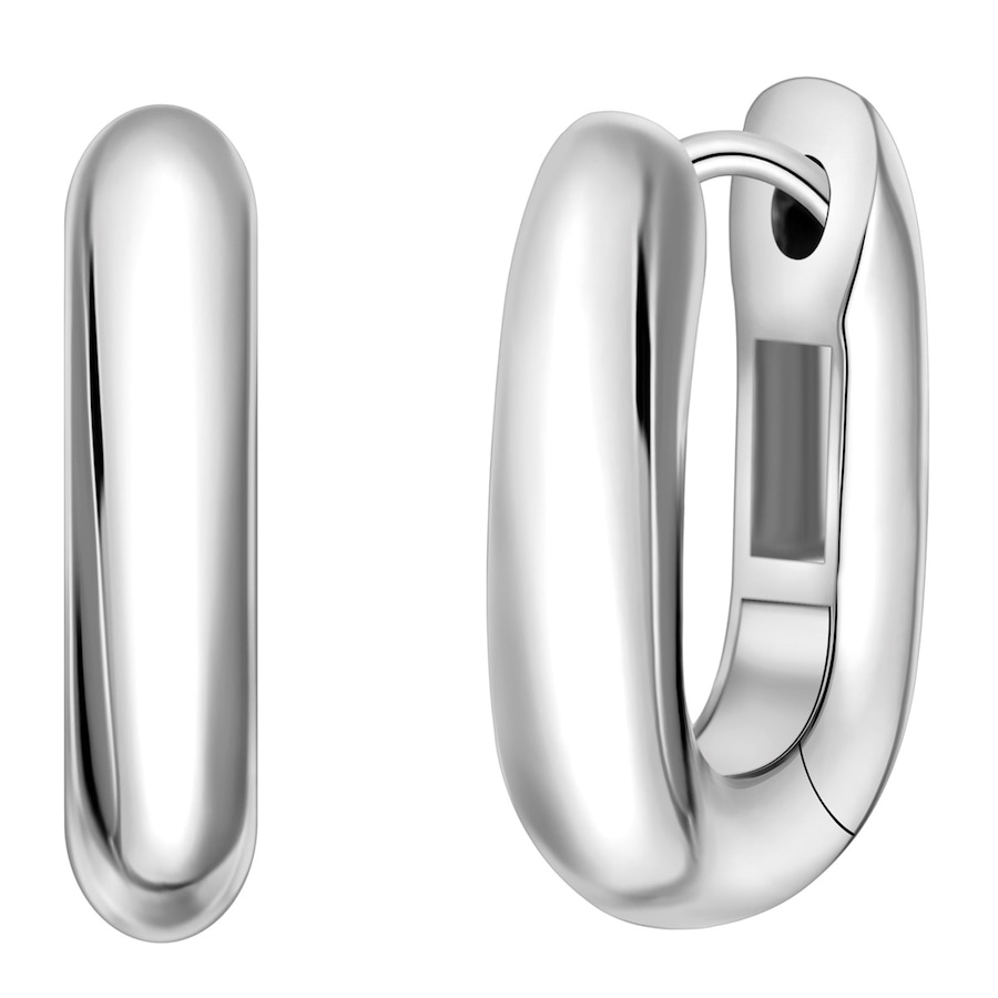 Yokoamii Creolen aus Messing in silber 16,0 mm Damen