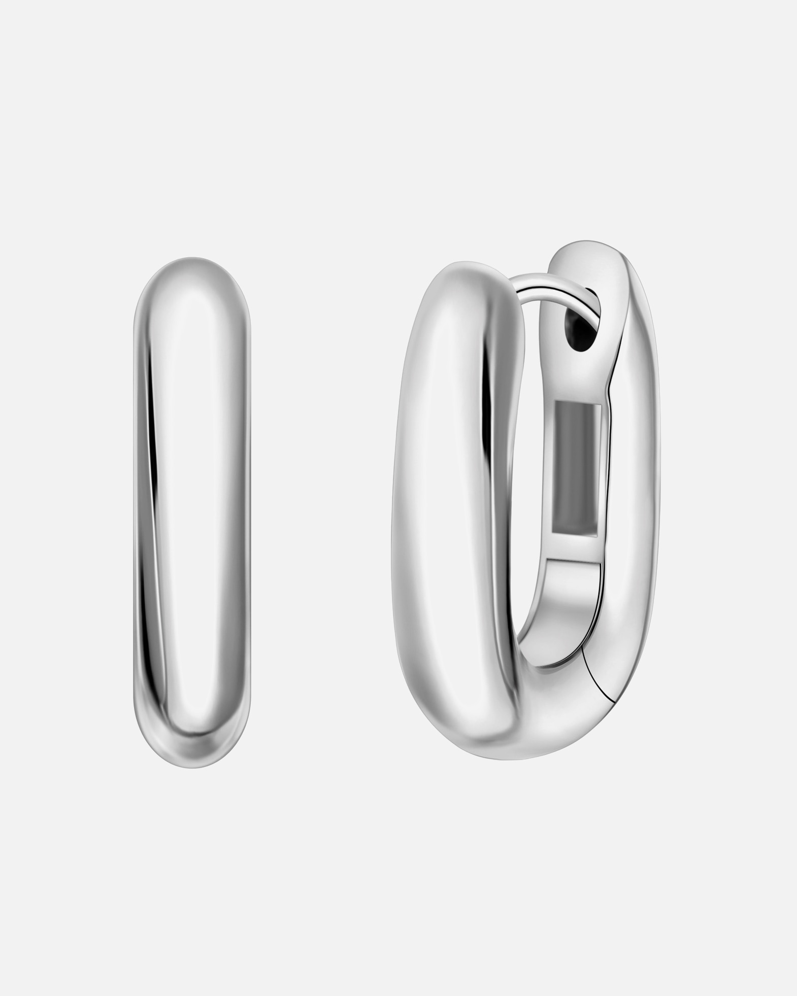 Ohrringe für Weiblich Yokoamii Creolen aus Messing in silber 16,0 mm