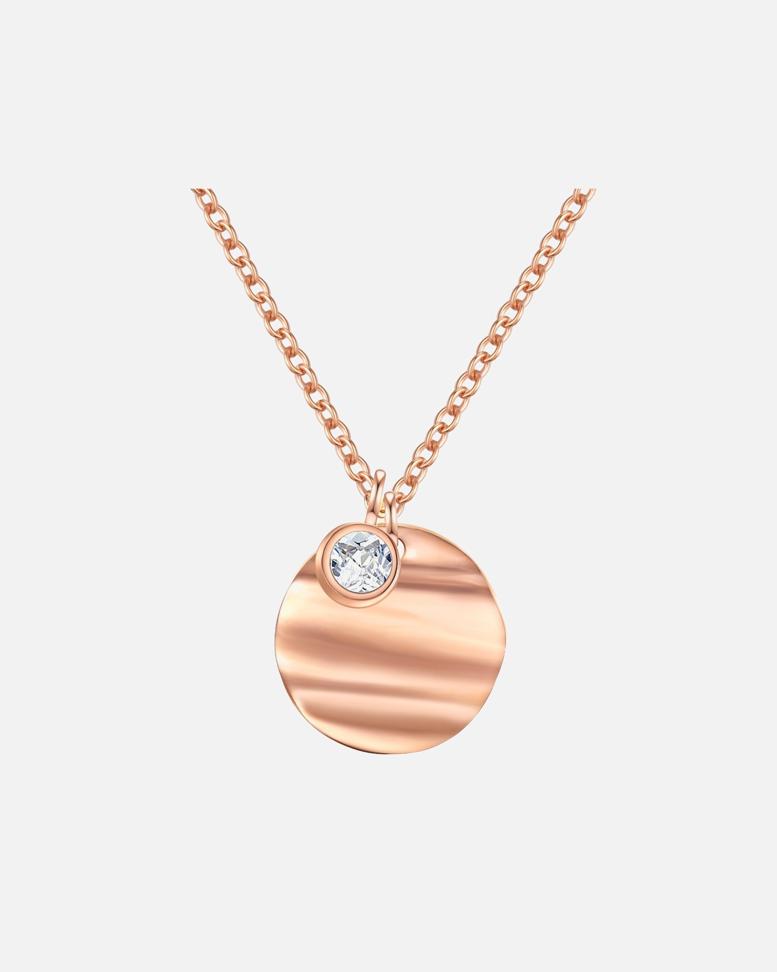 Halskette für Weiblich Eastside Halskette Edelstahl Zirkonia in Silber Rosegold