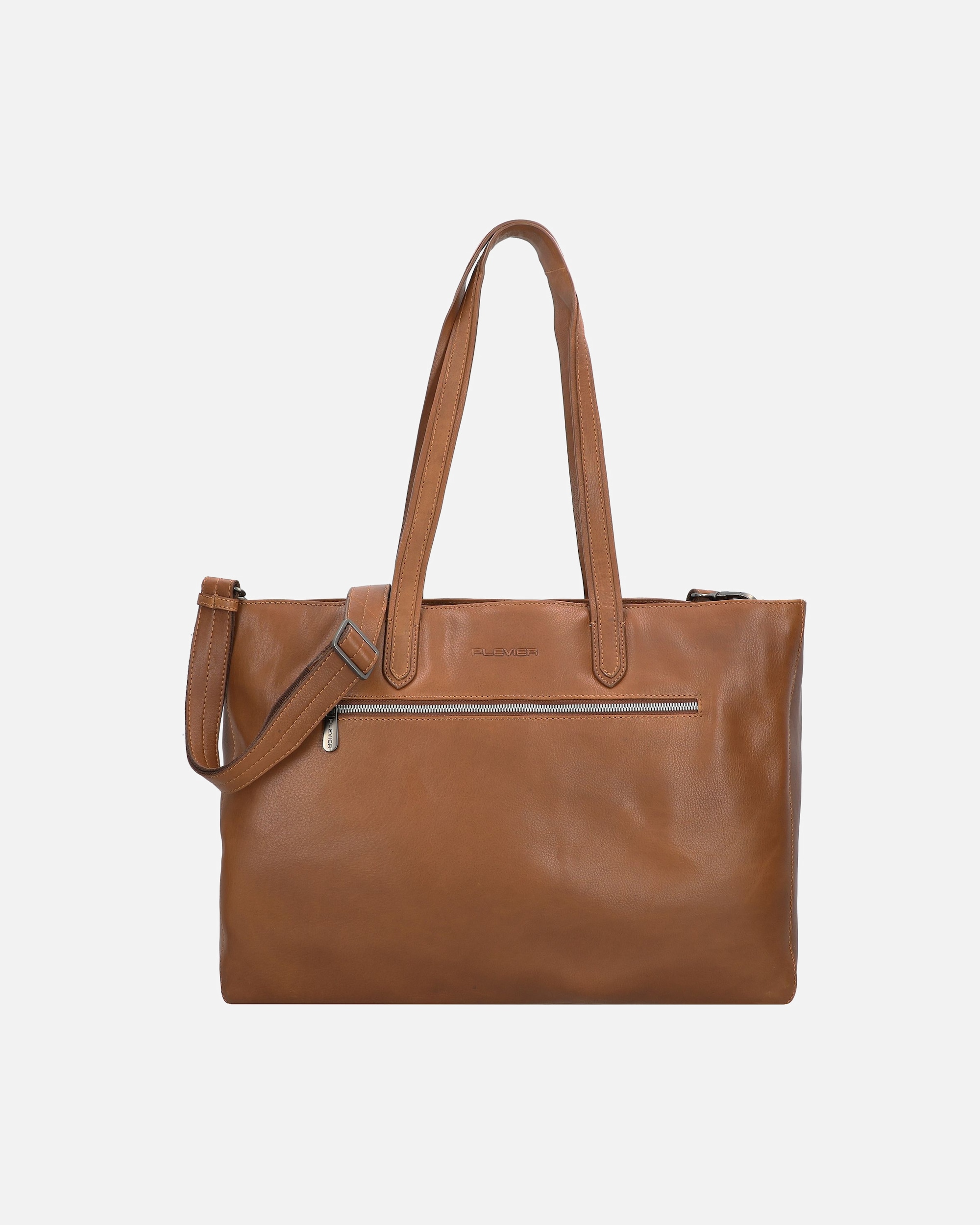 Tasche für Weiblich Plevier Power Shopper cognac
