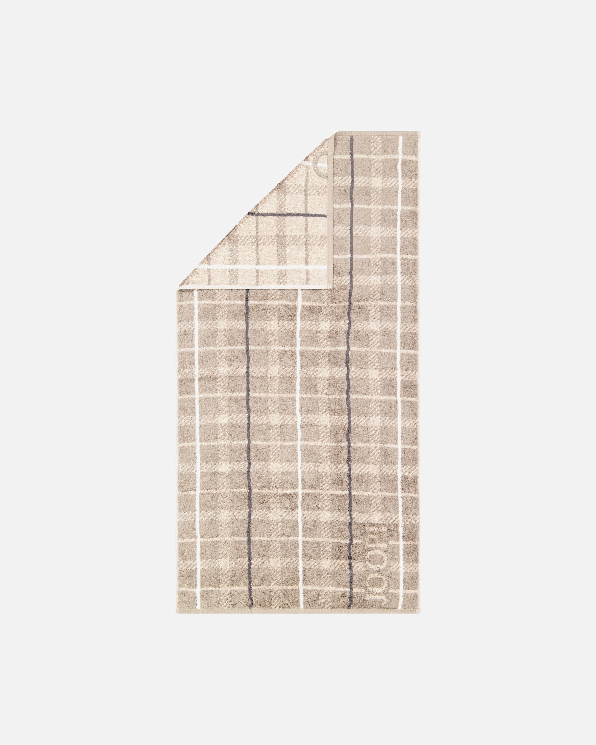 Handtuch für Unisex JOOP! JOOP! Handtücher Contour Checked 1715 Taupe - 73 Handtuch 50x100 cm